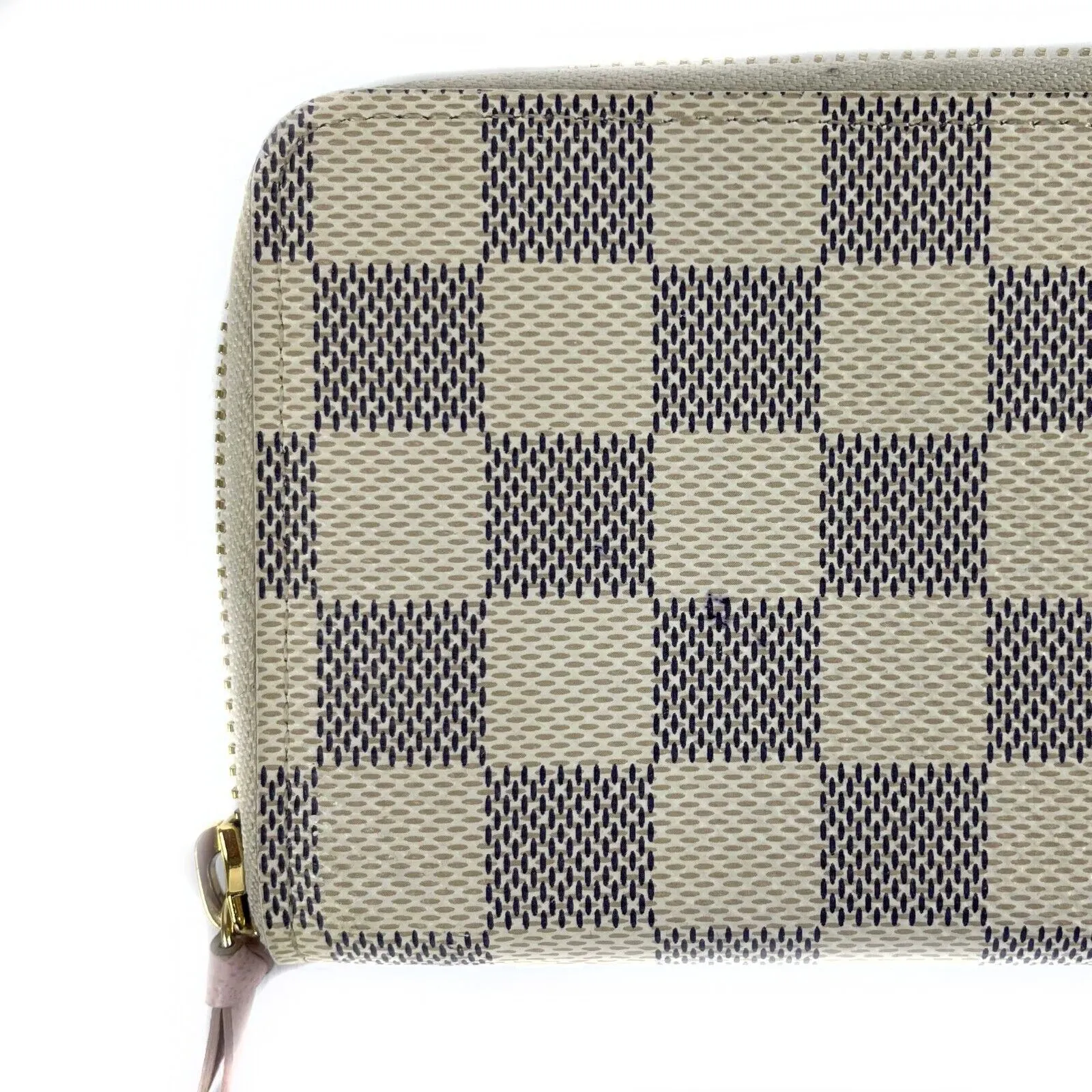 Louis Vuitton - Beige Zippy Wallet Damier Azur N41669 - Beige Damier Azur