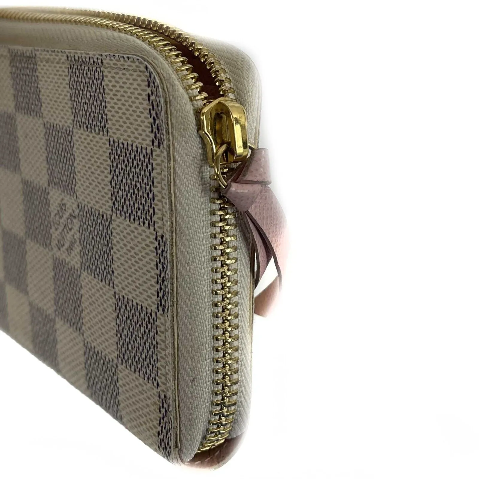 Louis Vuitton - Beige Zippy Wallet Damier Azur N41669 - Beige Damier Azur
