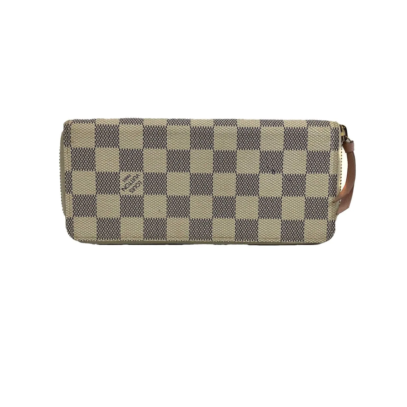 Louis Vuitton - Beige Zippy Wallet Damier Azur N41669 - Beige Damier Azur