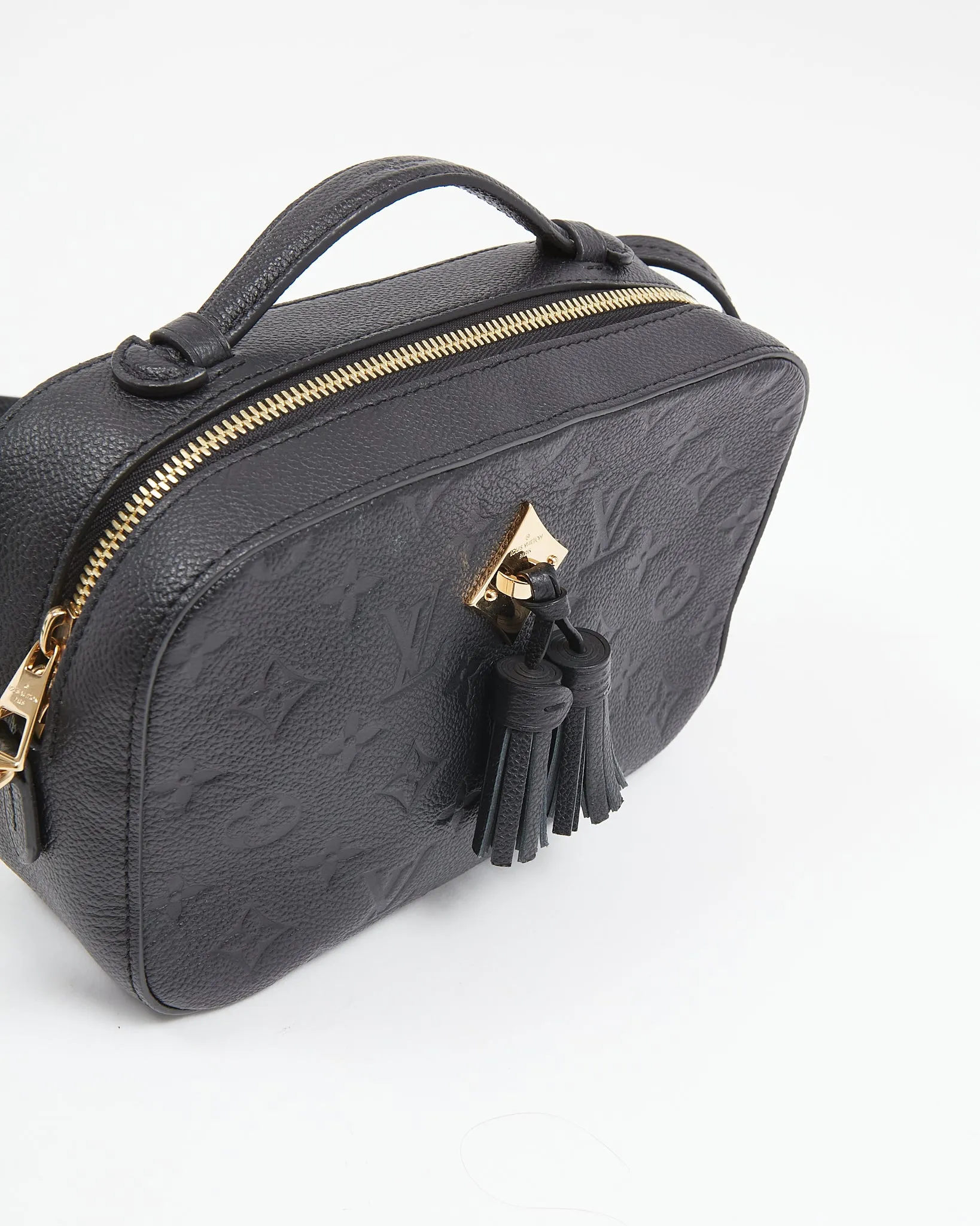 Louis Vuitton Black Empreinte Leather Monogram Saintonge Crossbody Bag