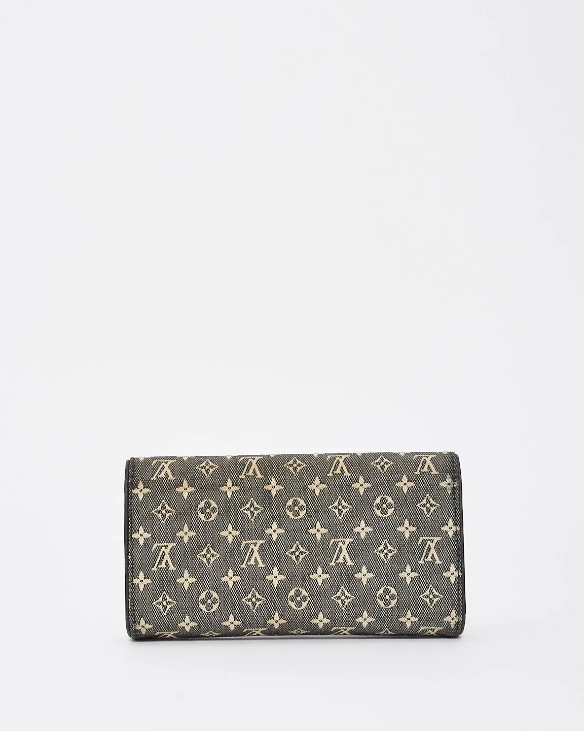 Louis Vuitton Blue & Grey Monogram Denim Canvas Sarah Wallet