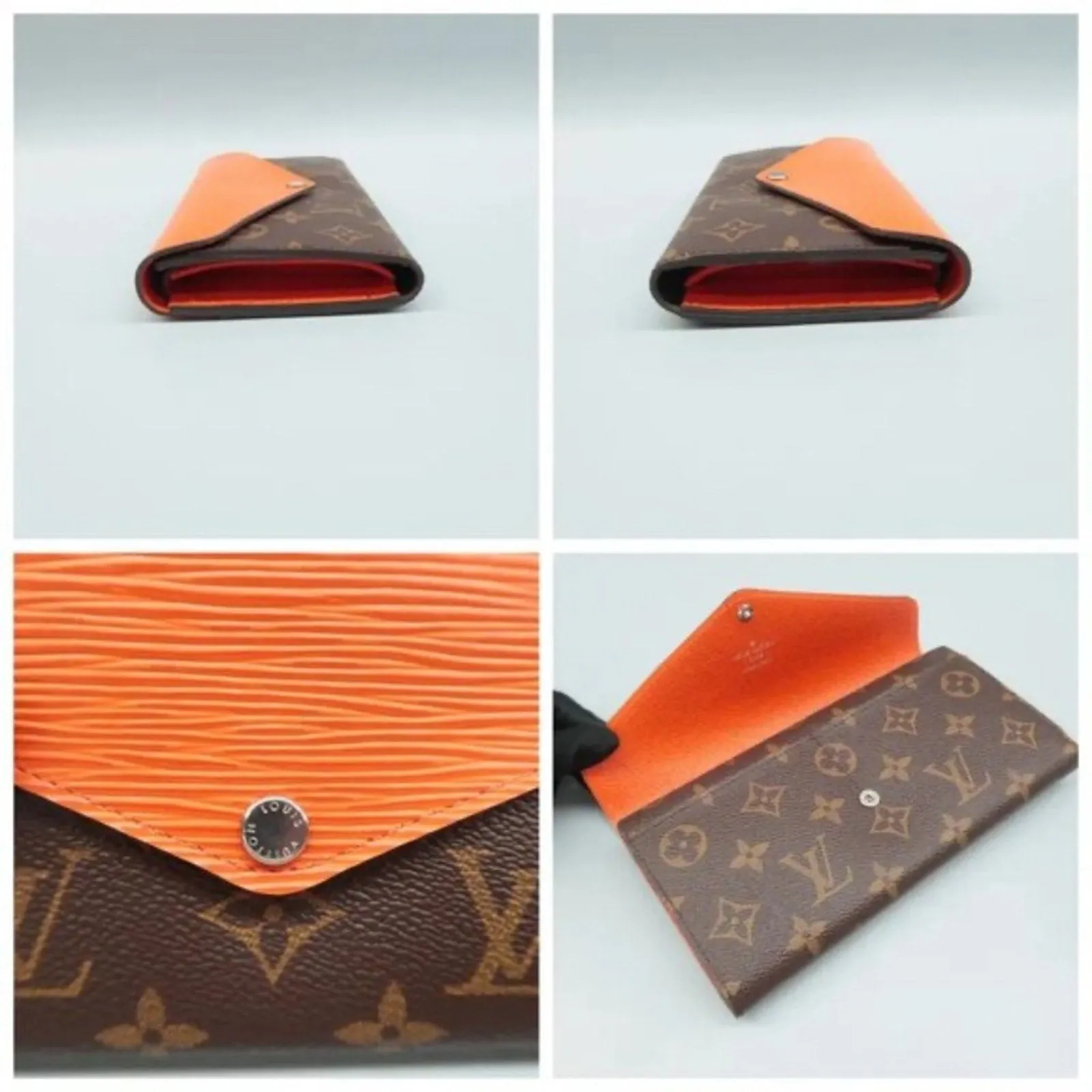 Louis Vuitton Brown&Orange Canvas&EPI Leather