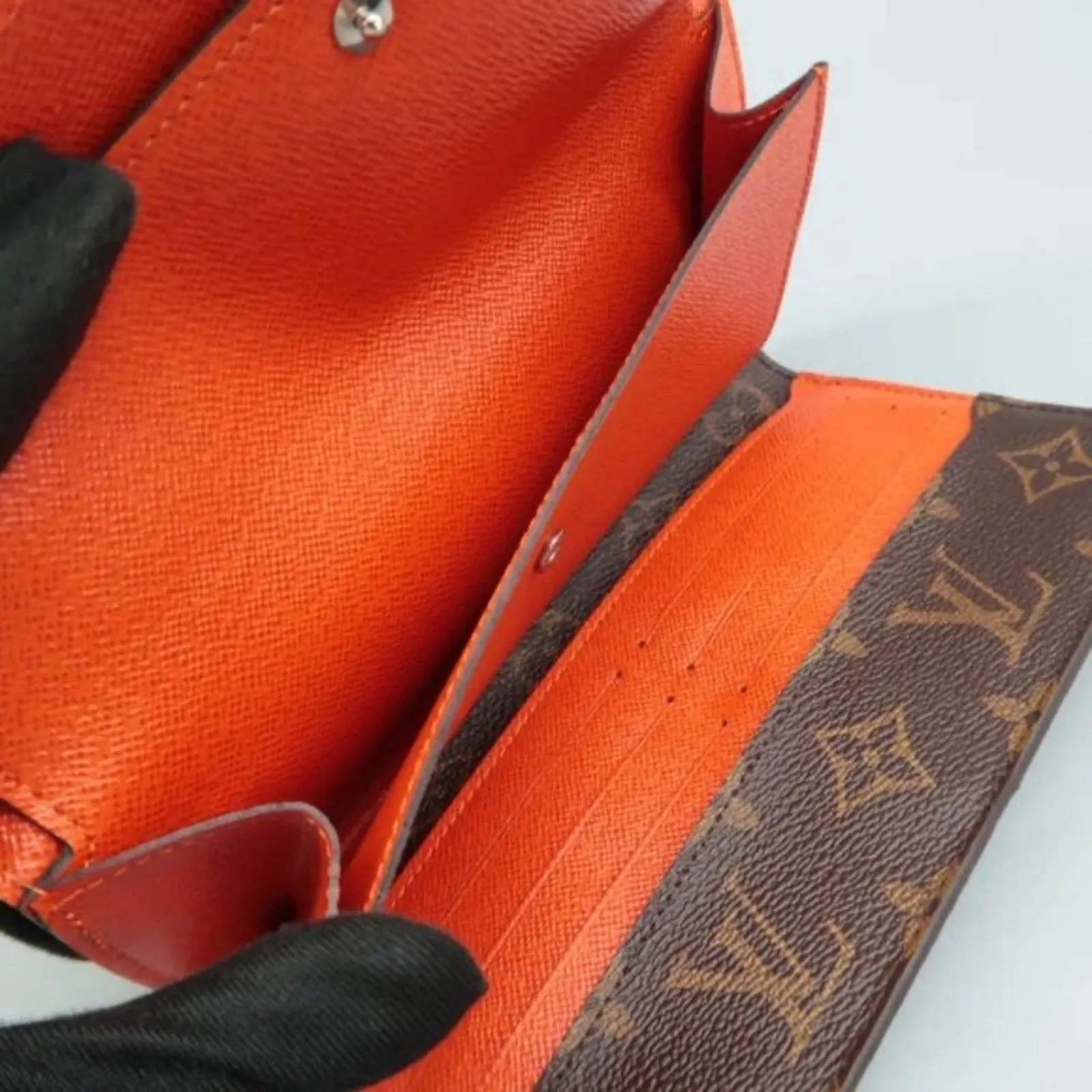 Louis Vuitton Brown&Orange Canvas&EPI Leather