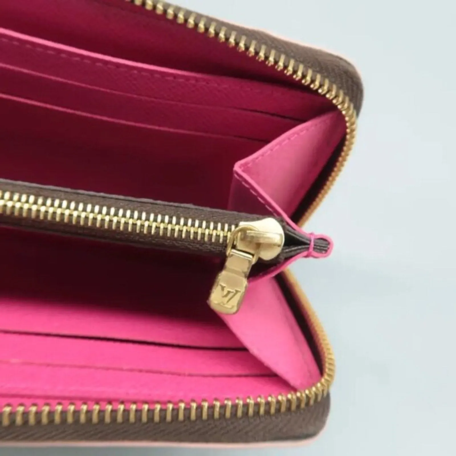 Louis Vuitton Clemence Brown Monogram Canvas Wallet