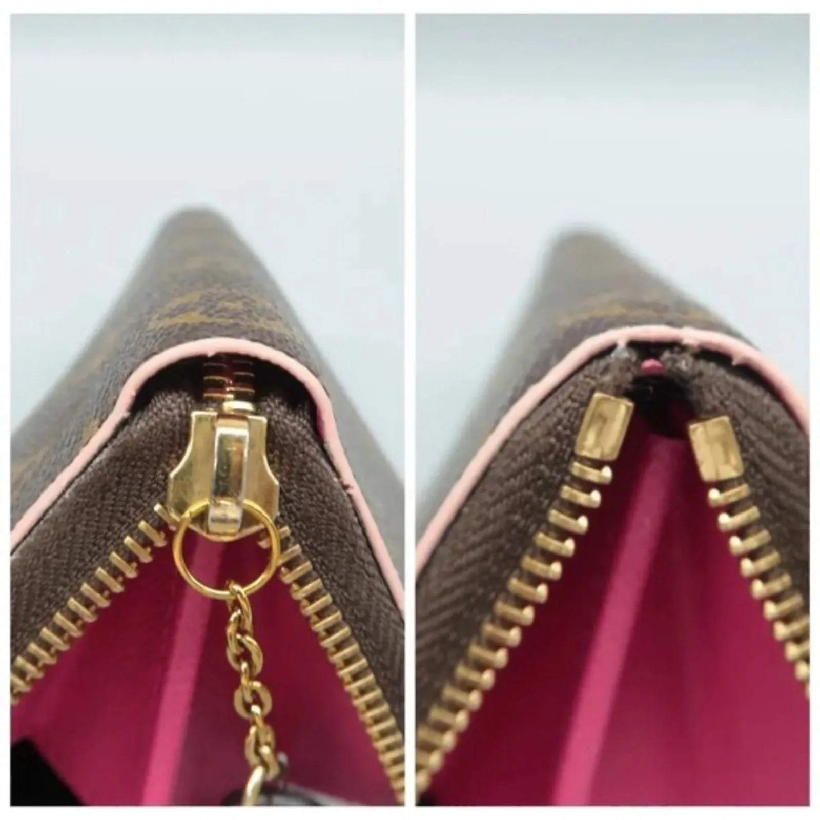 Louis Vuitton Clemence Brown Monogram Canvas Wallet