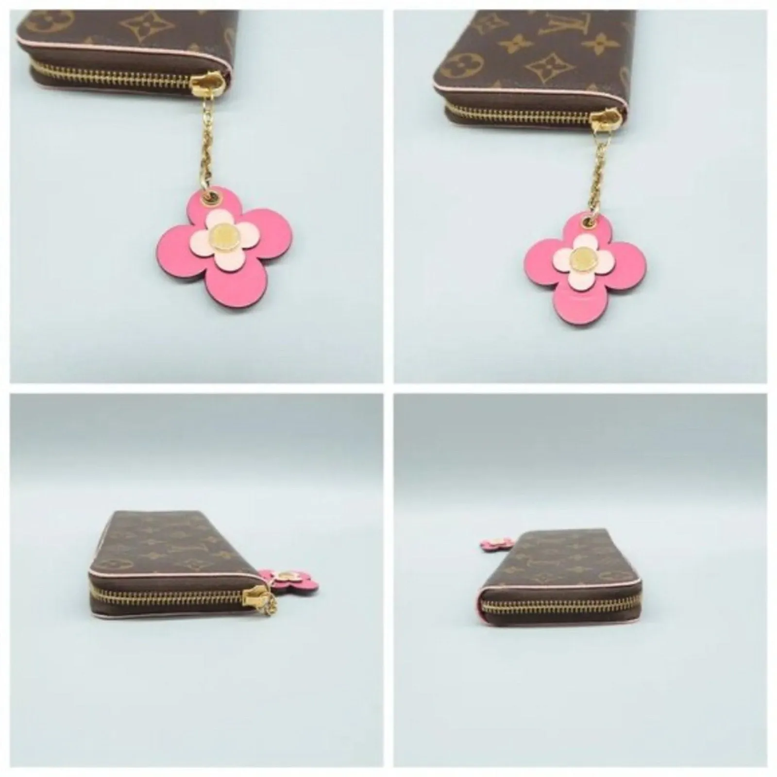 Louis Vuitton Clemence Brown Monogram Canvas Wallet