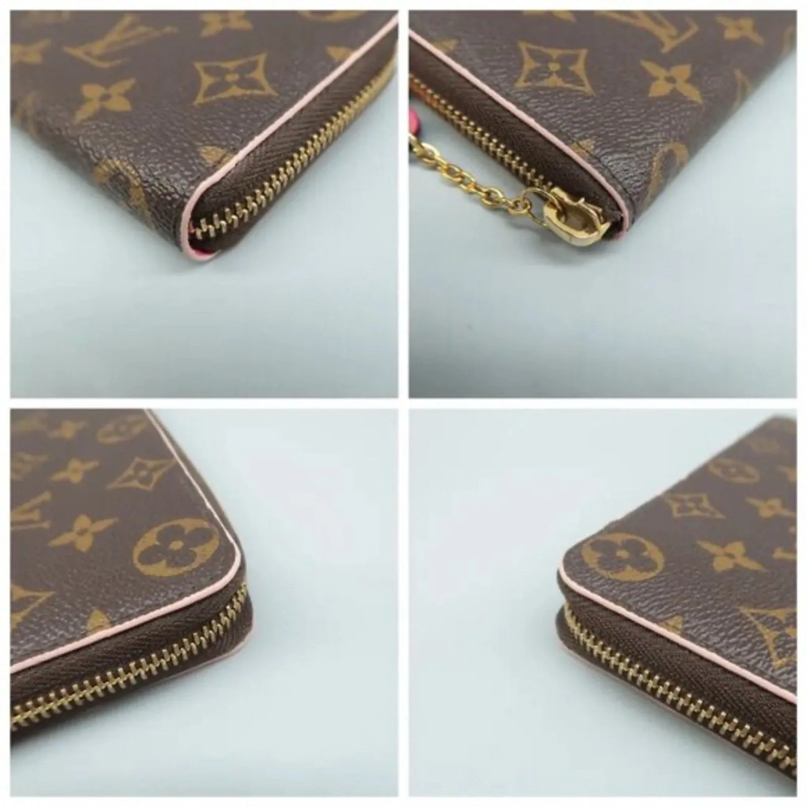 Louis Vuitton Clemence Brown Monogram Canvas Wallet