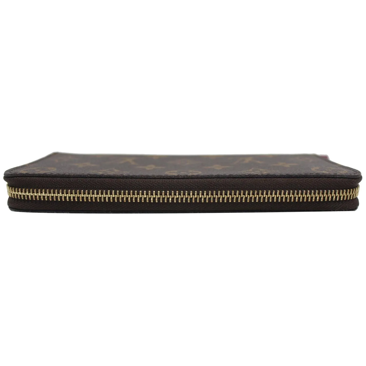 LOUIS VUITTON Clemence Monogram Canvas Wallet Brown