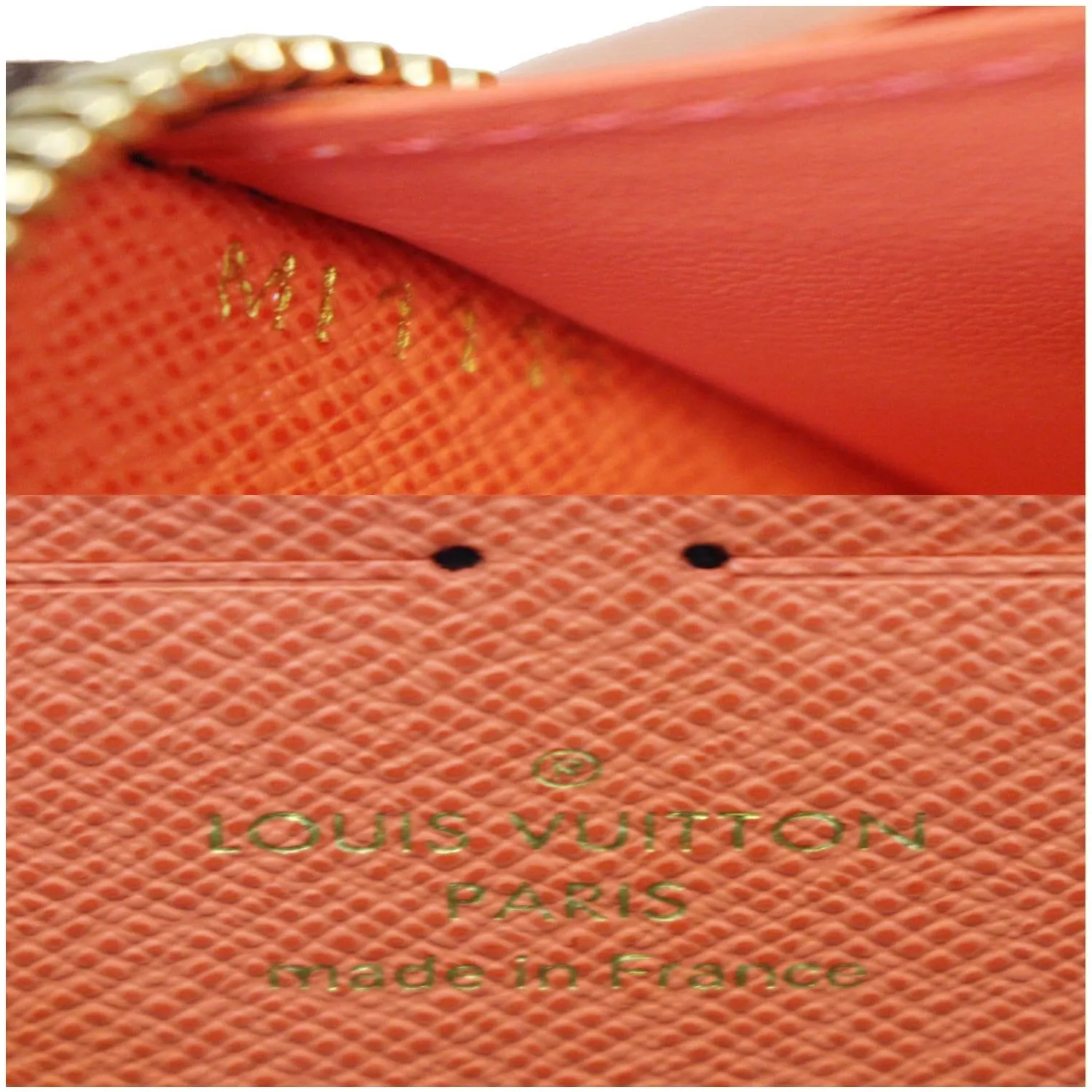 LOUIS VUITTON Clemence Monogram Canvas Wallet Brown