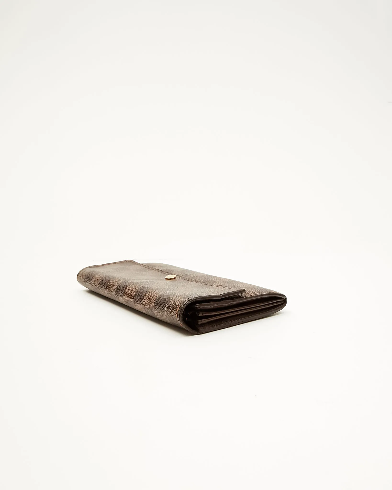 Louis Vuitton Damier Ebene Canvas Elise Wallet