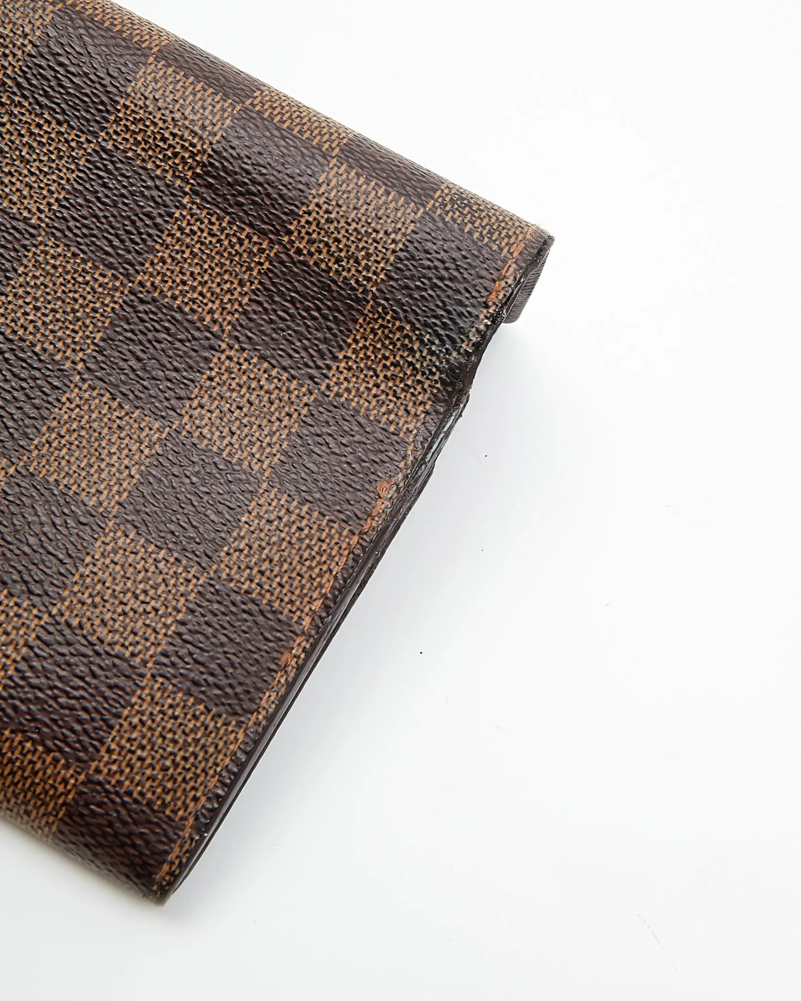 Louis Vuitton Damier Ebene Canvas Elise Wallet