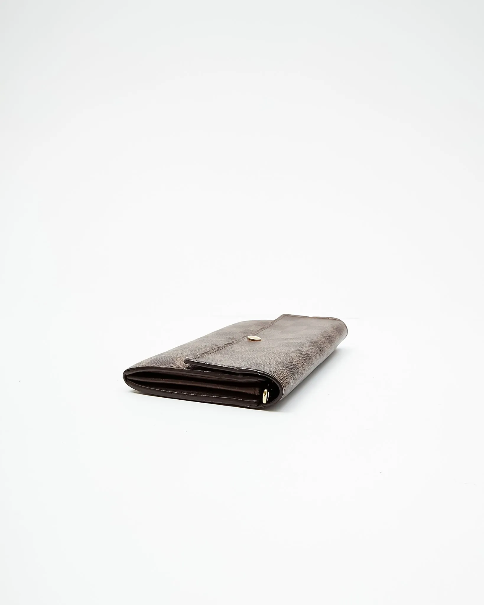 Louis Vuitton Damier Ebene Canvas Elise Wallet