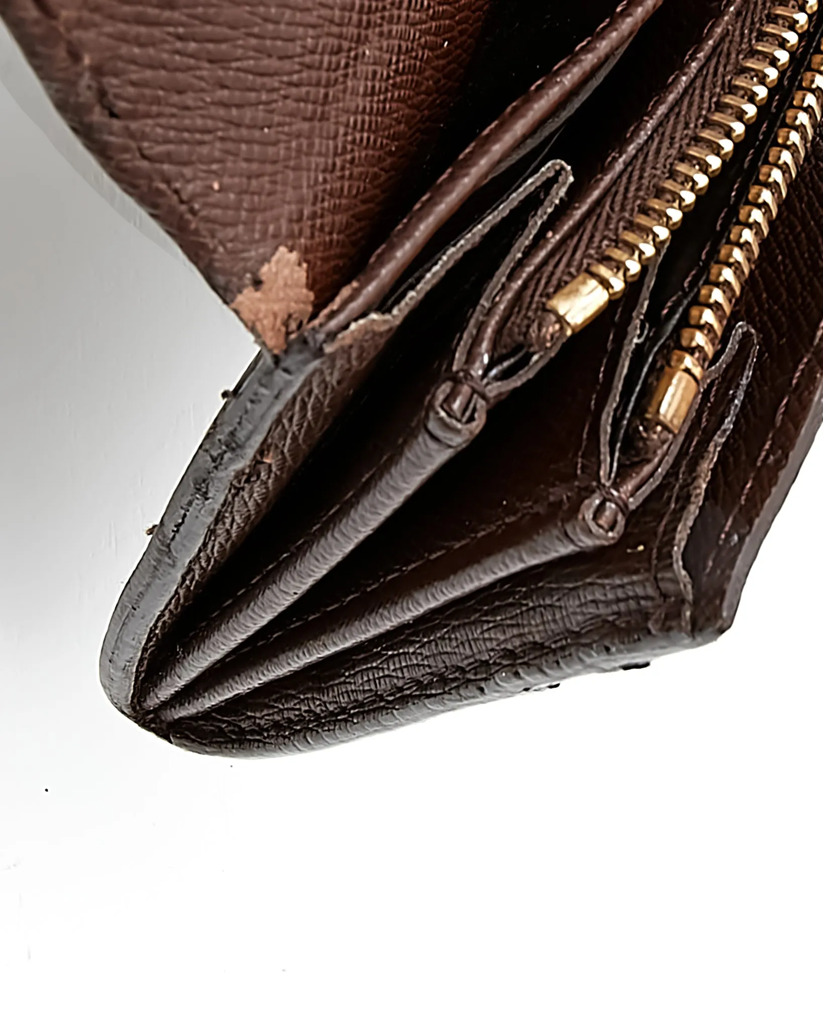 Louis Vuitton Damier Ebene Canvas Elise Wallet