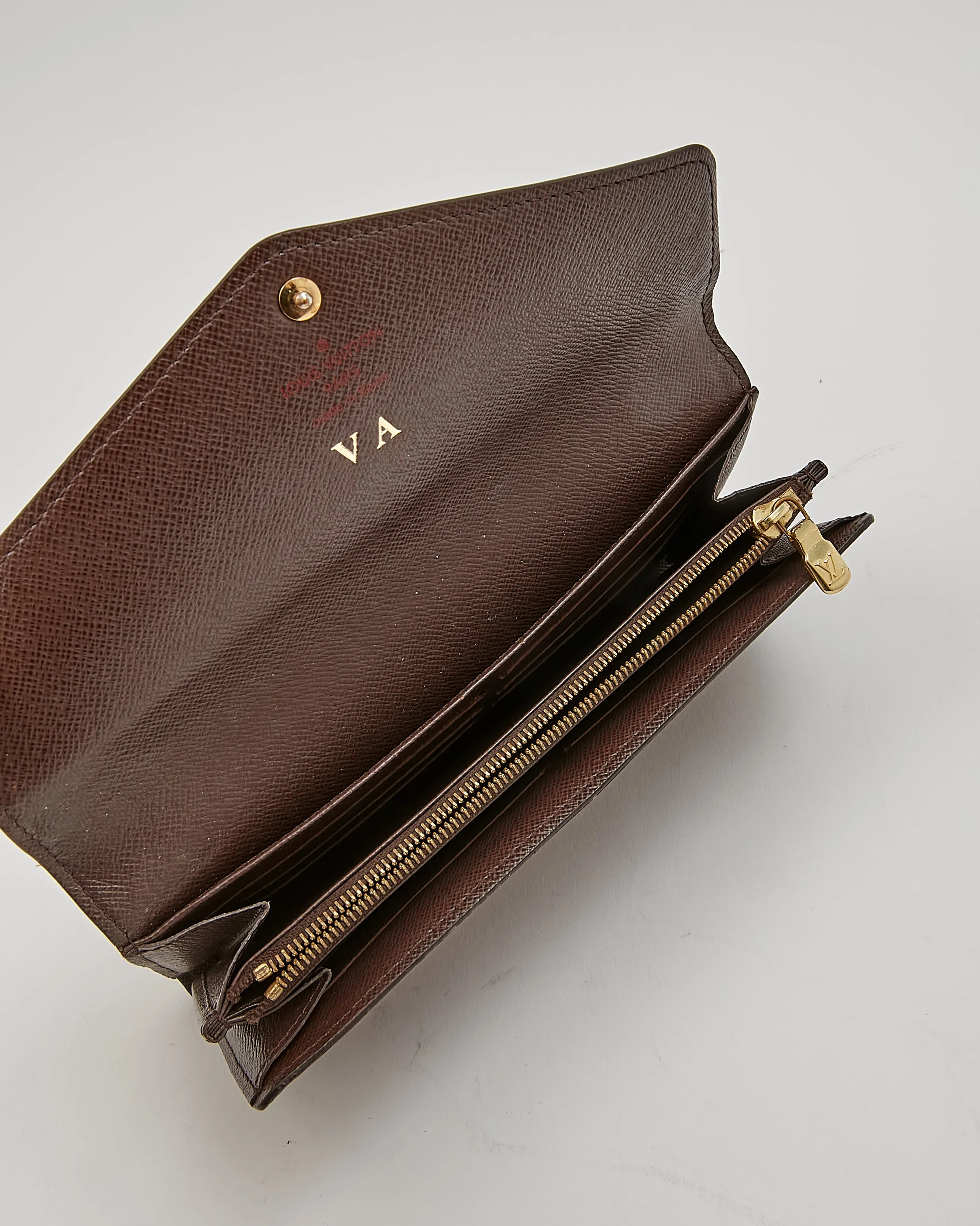 Louis Vuitton Damier Ebene Canvas Josephine Flap Wallet