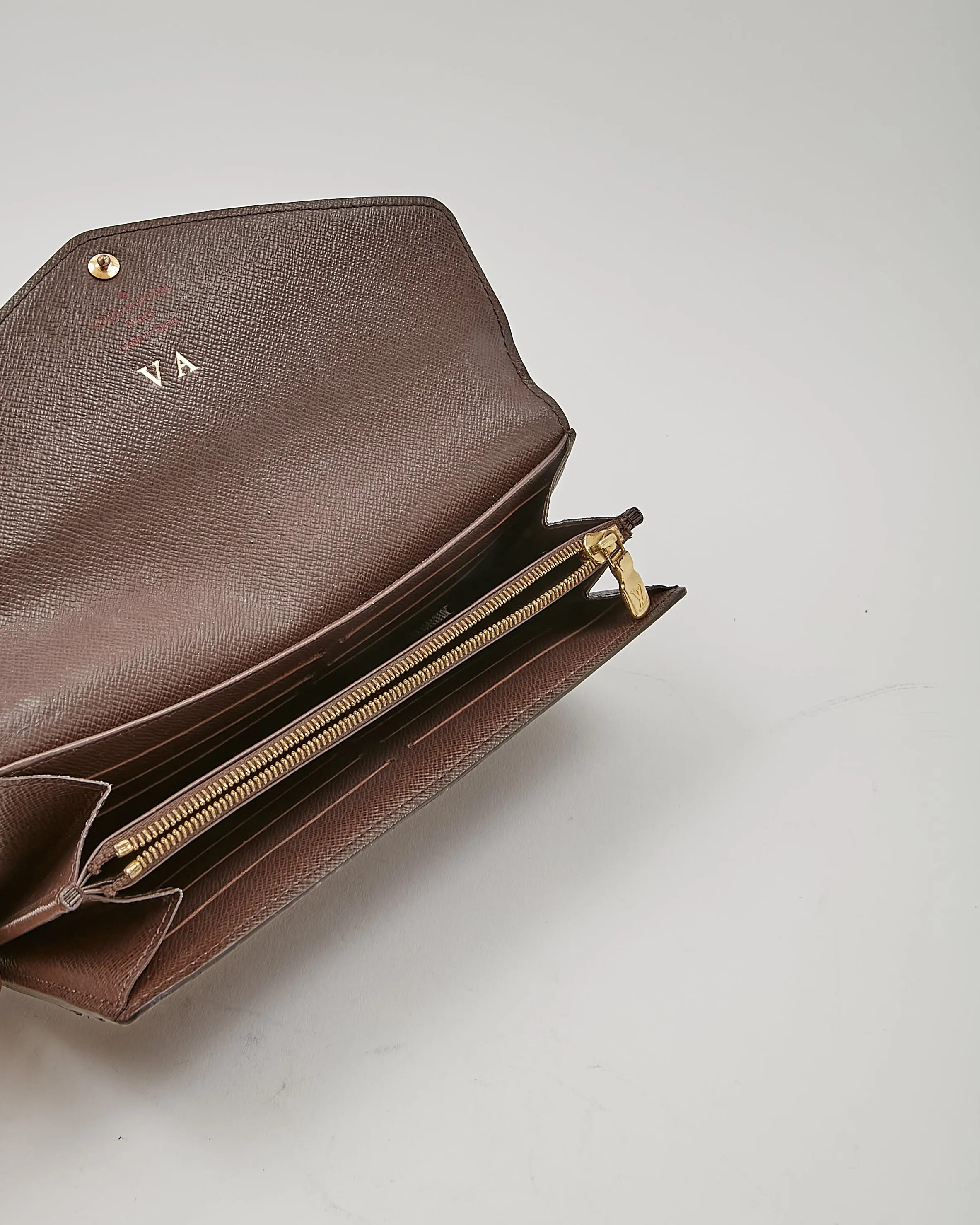 Louis Vuitton Damier Ebene Canvas Josephine Flap Wallet