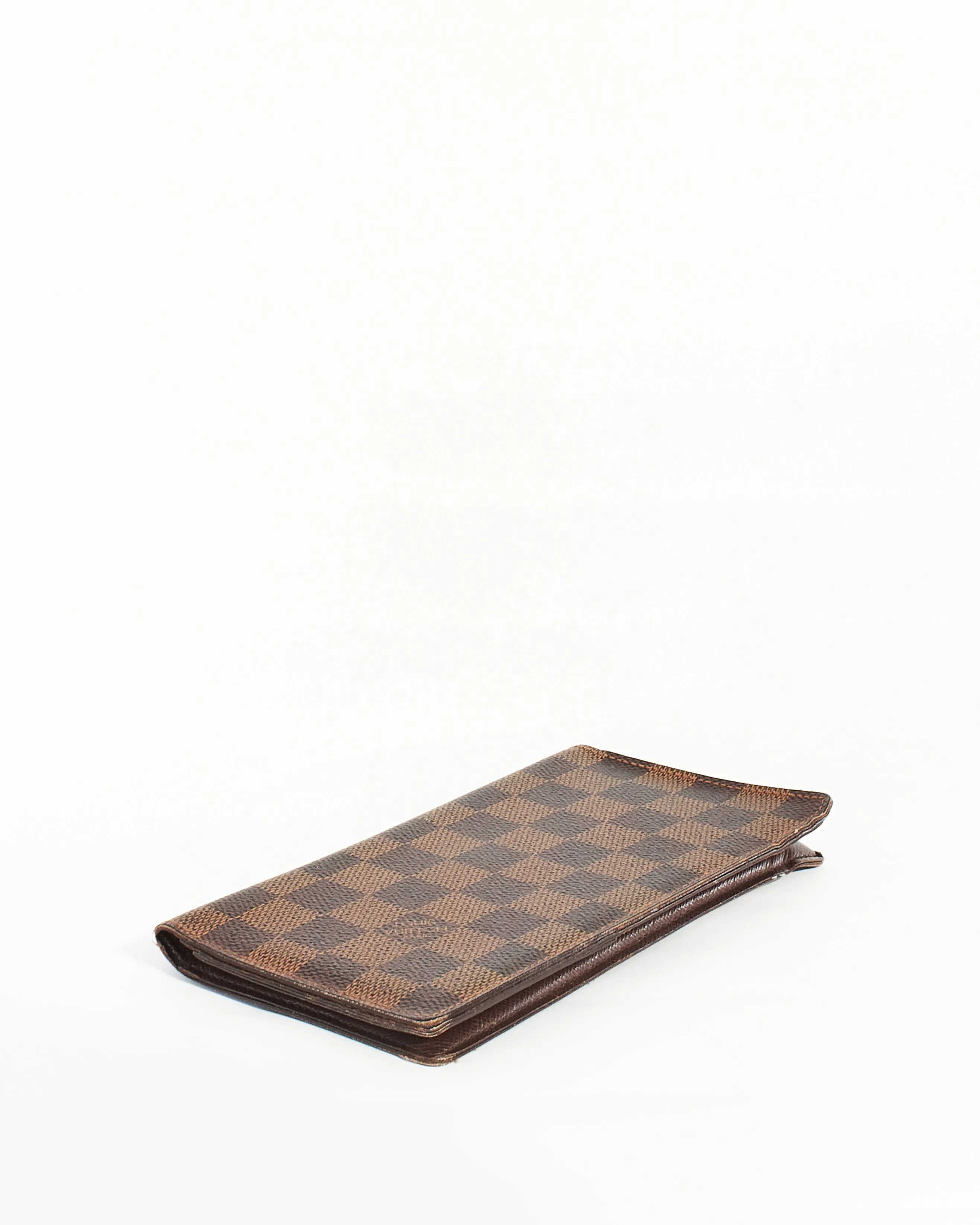 Louis Vuitton Damier Ebene Canvas Pattern Brazza Wallet