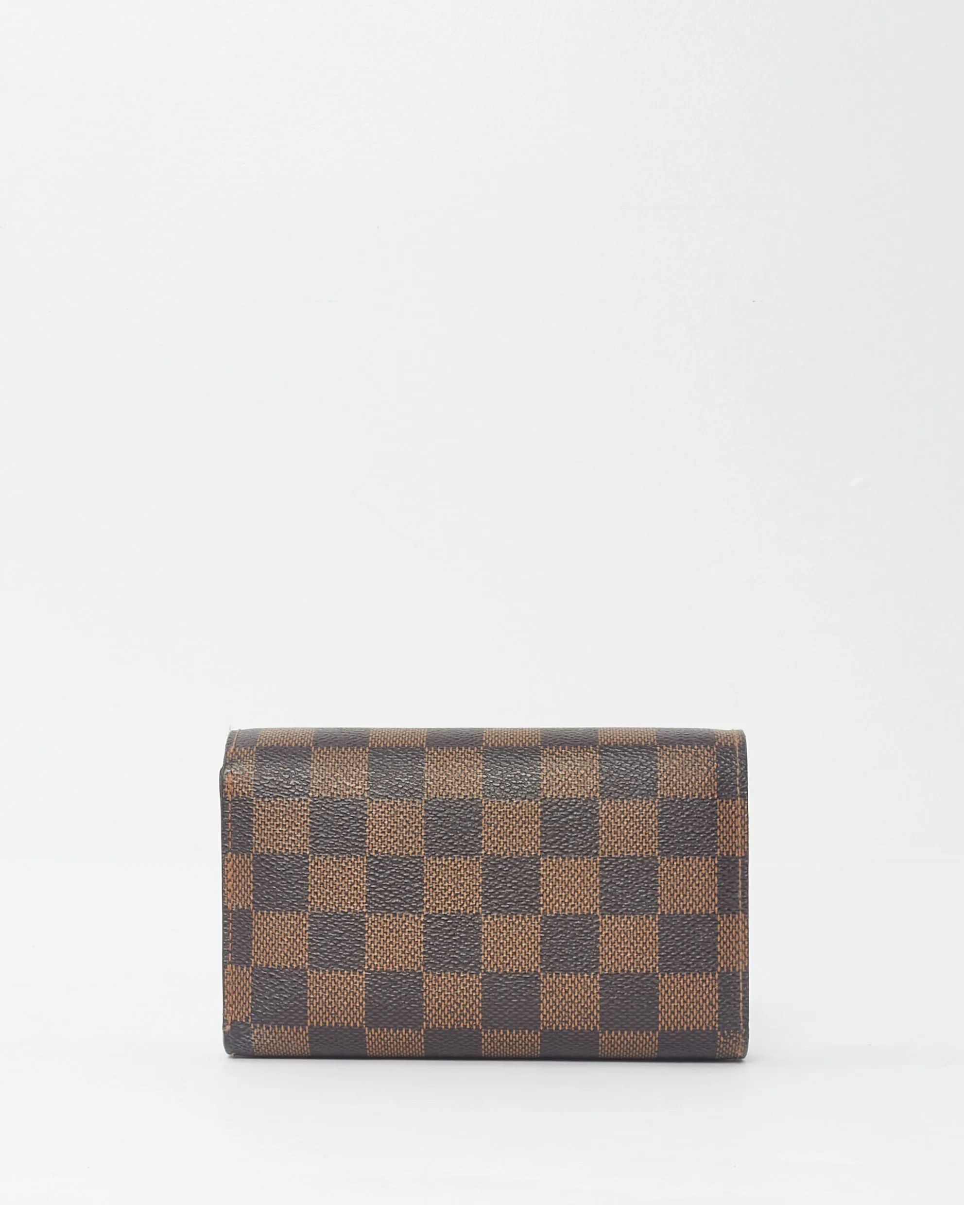 Louis Vuitton Damier Ebene Canvas Trifold French Wallet