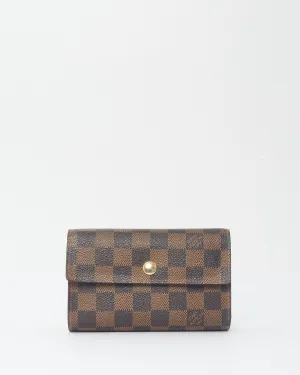 Louis Vuitton Damier Ebene Canvas Trifold French Wallet