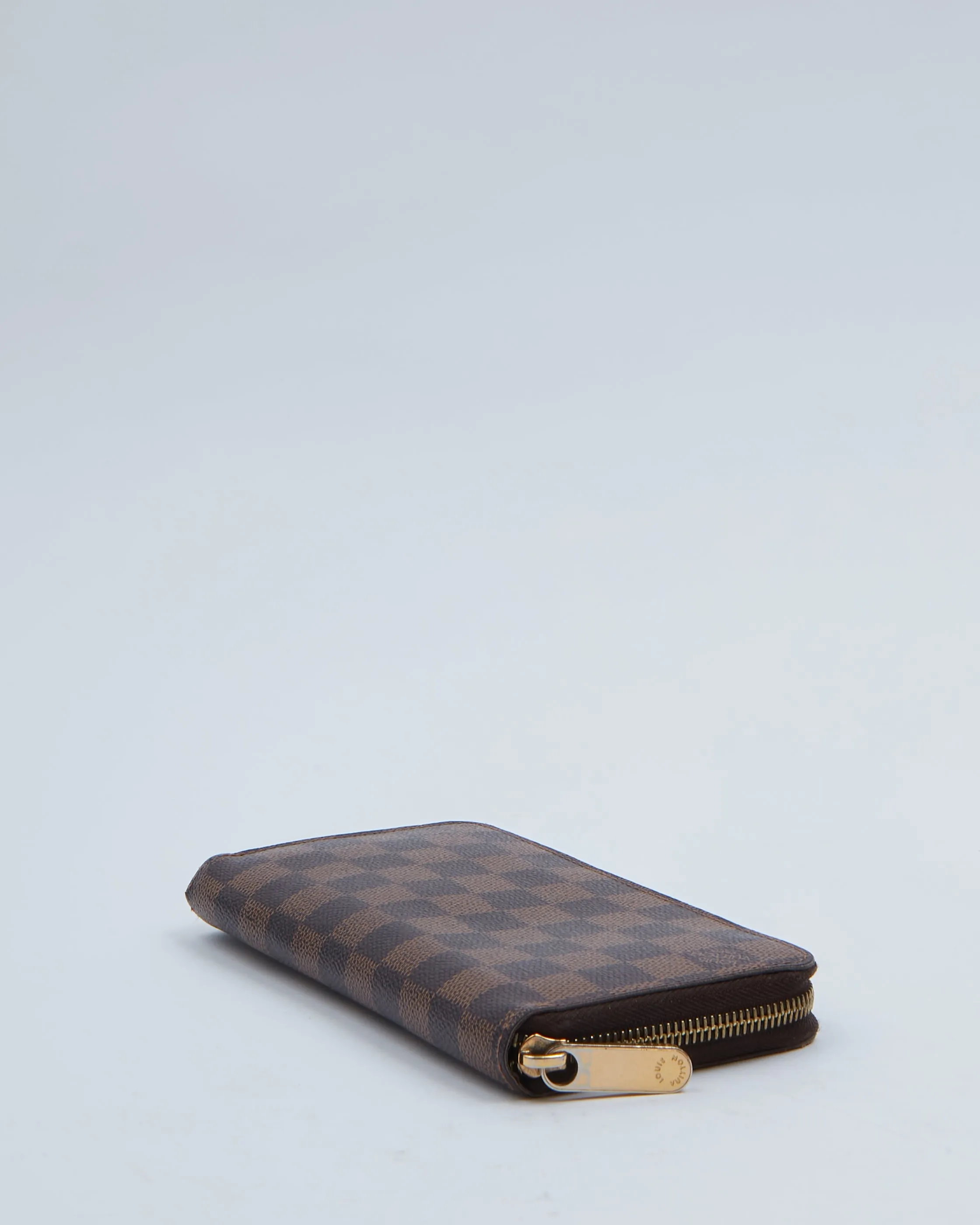 Louis Vuitton Damier Ebene Canvas Zippy Wallet