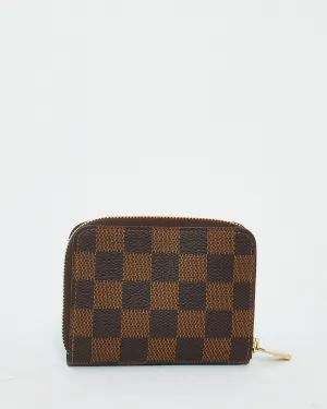 Louis Vuitton Damier Ebene Canvas Zippy Wallet