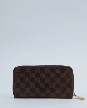 Louis Vuitton Damier Ebene Canvas Zippy Wallet