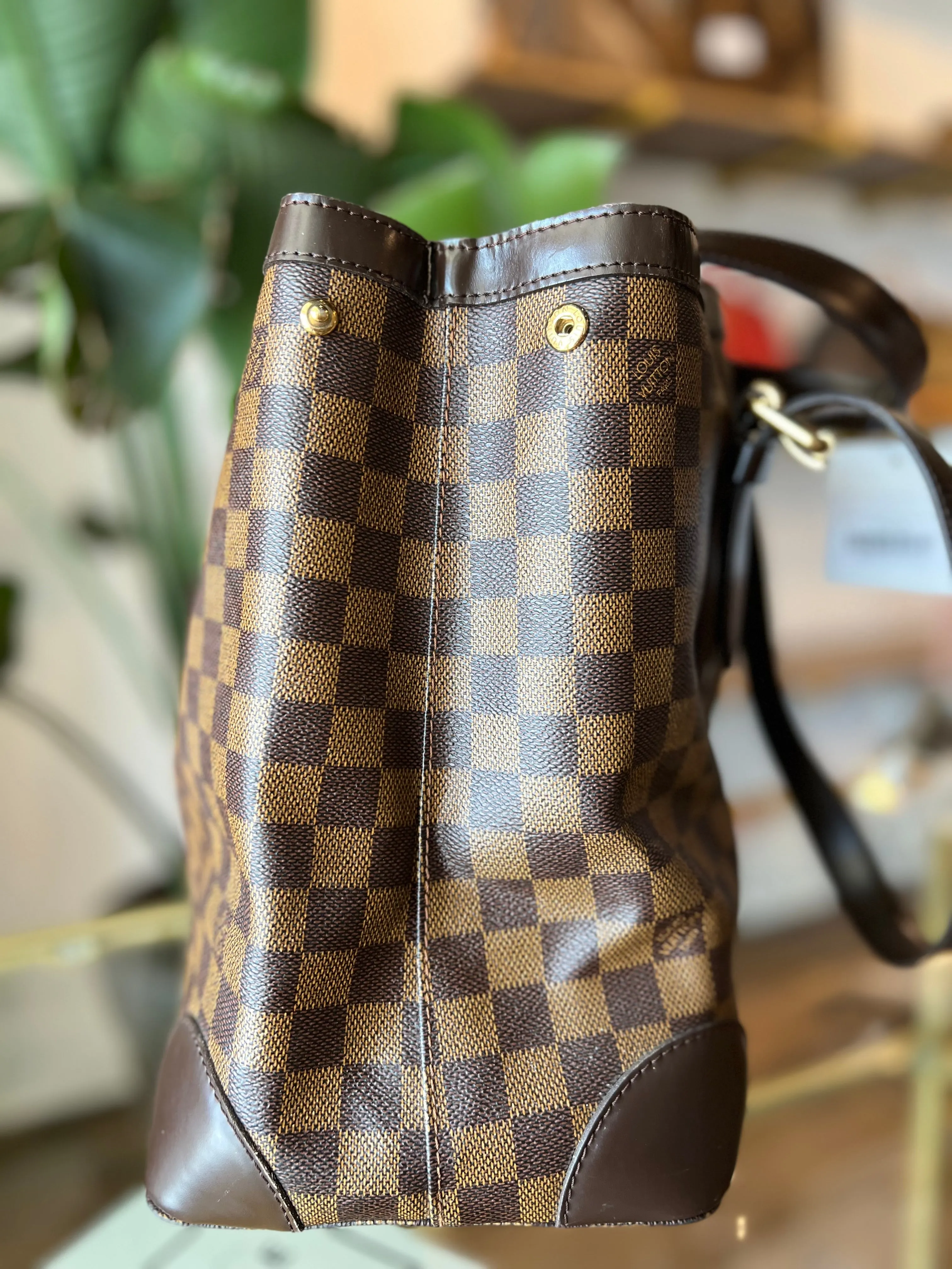 LOUIS VUITTON Damier Ebene Hampstead GM Tote