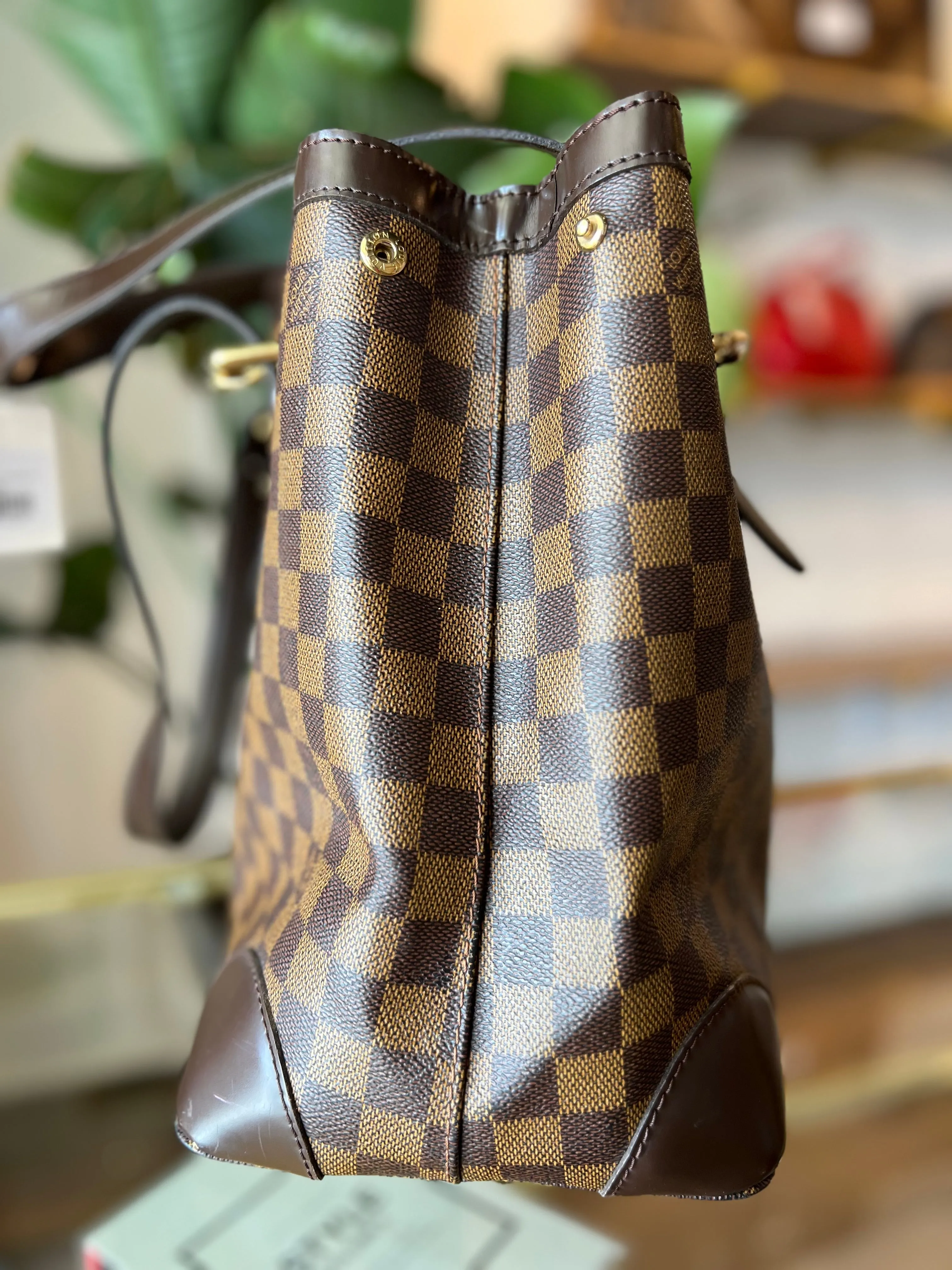 LOUIS VUITTON Damier Ebene Hampstead GM Tote