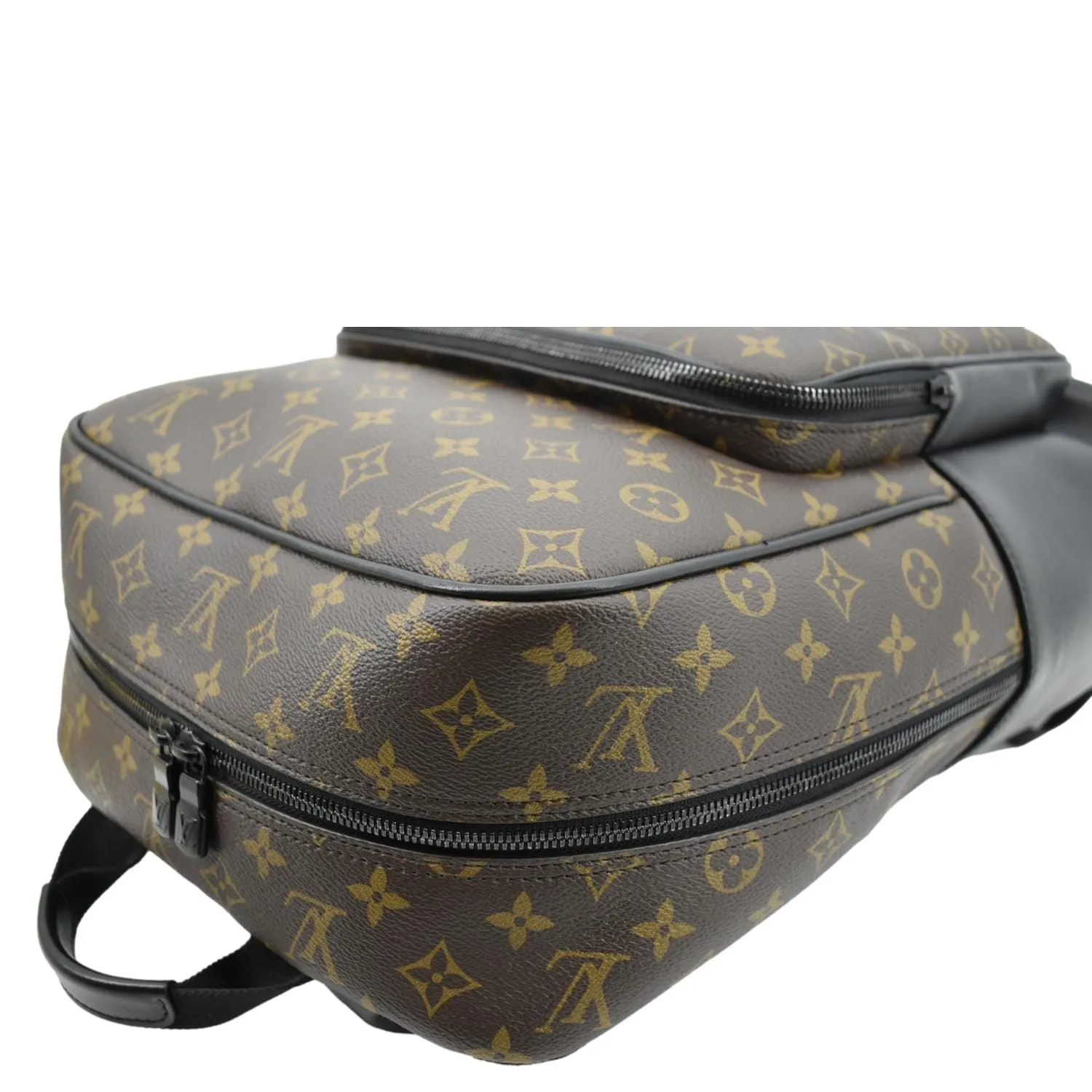 LOUIS VUITTON Dean Monogram Macassar Canvas Backpack Bag Black