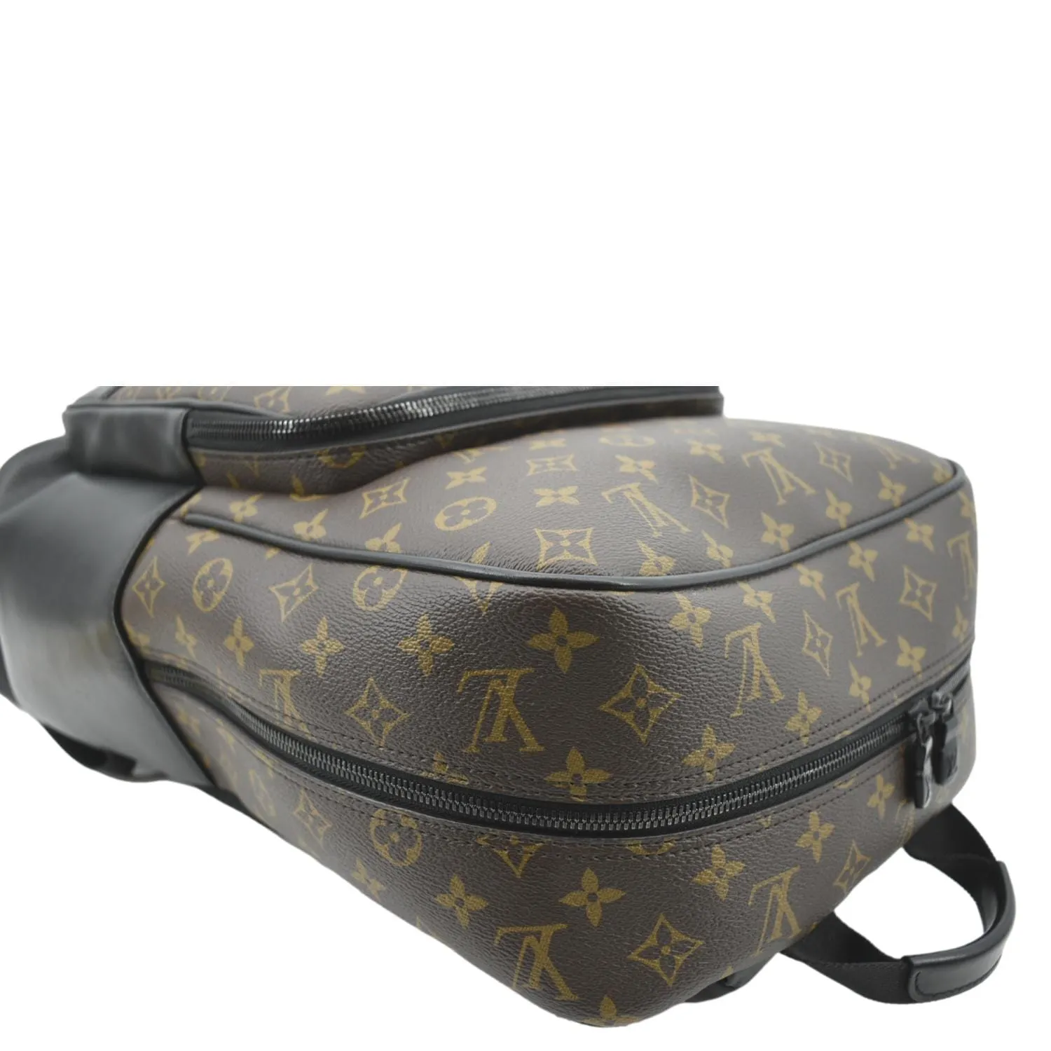 LOUIS VUITTON Dean Monogram Macassar Canvas Backpack Bag Black