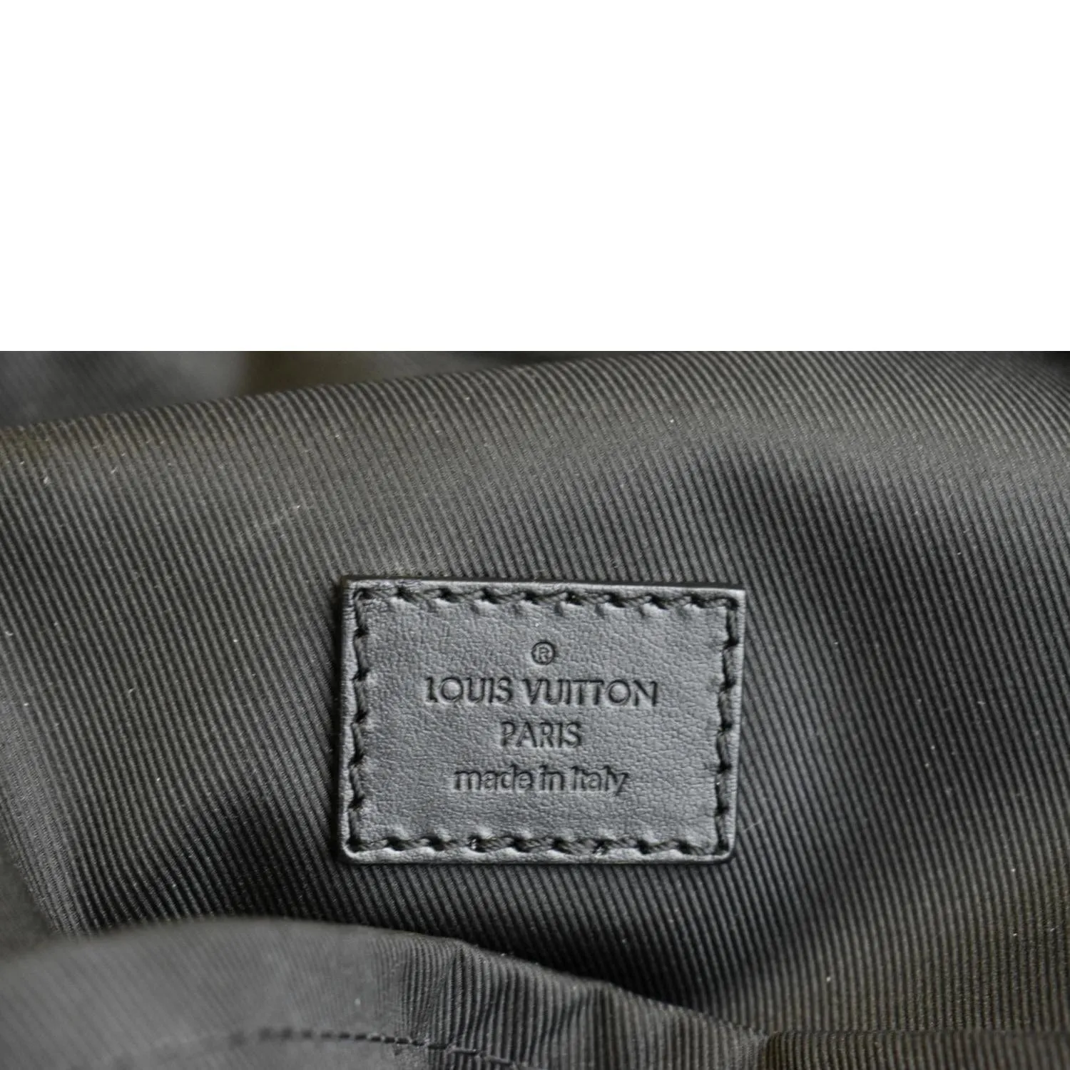 LOUIS VUITTON Dean Monogram Macassar Canvas Backpack Bag Black