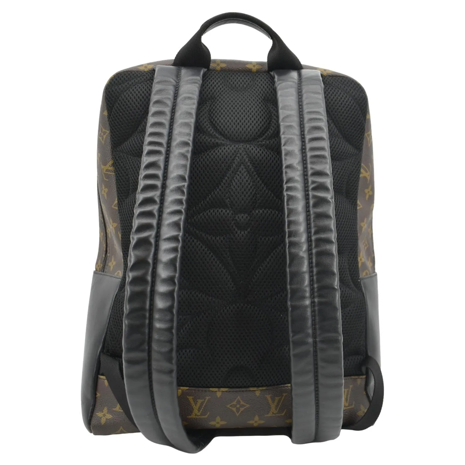 LOUIS VUITTON Dean Monogram Macassar Canvas Backpack Bag Black