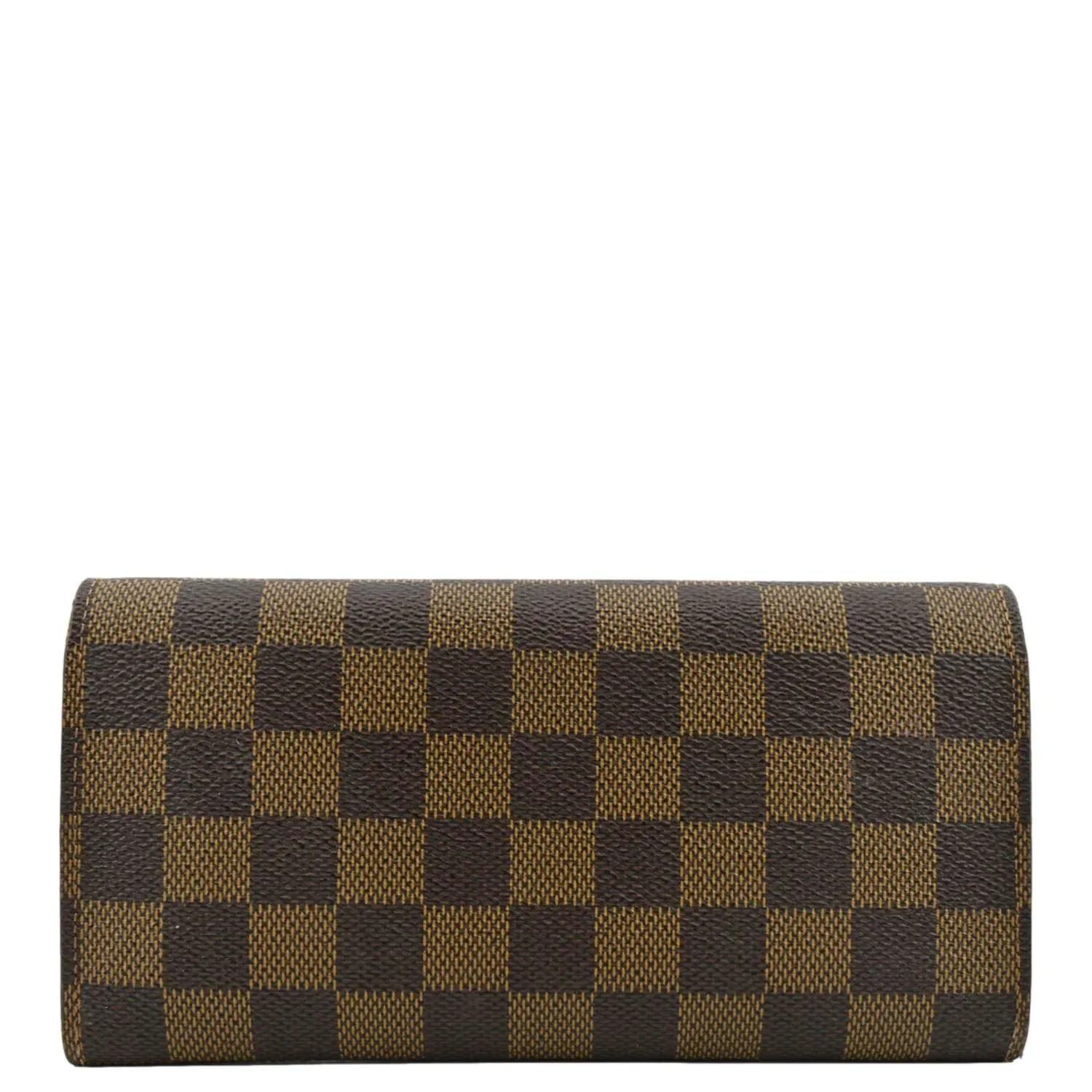 LOUIS VUITTON Emilie Damier Ebene Wallet Brown