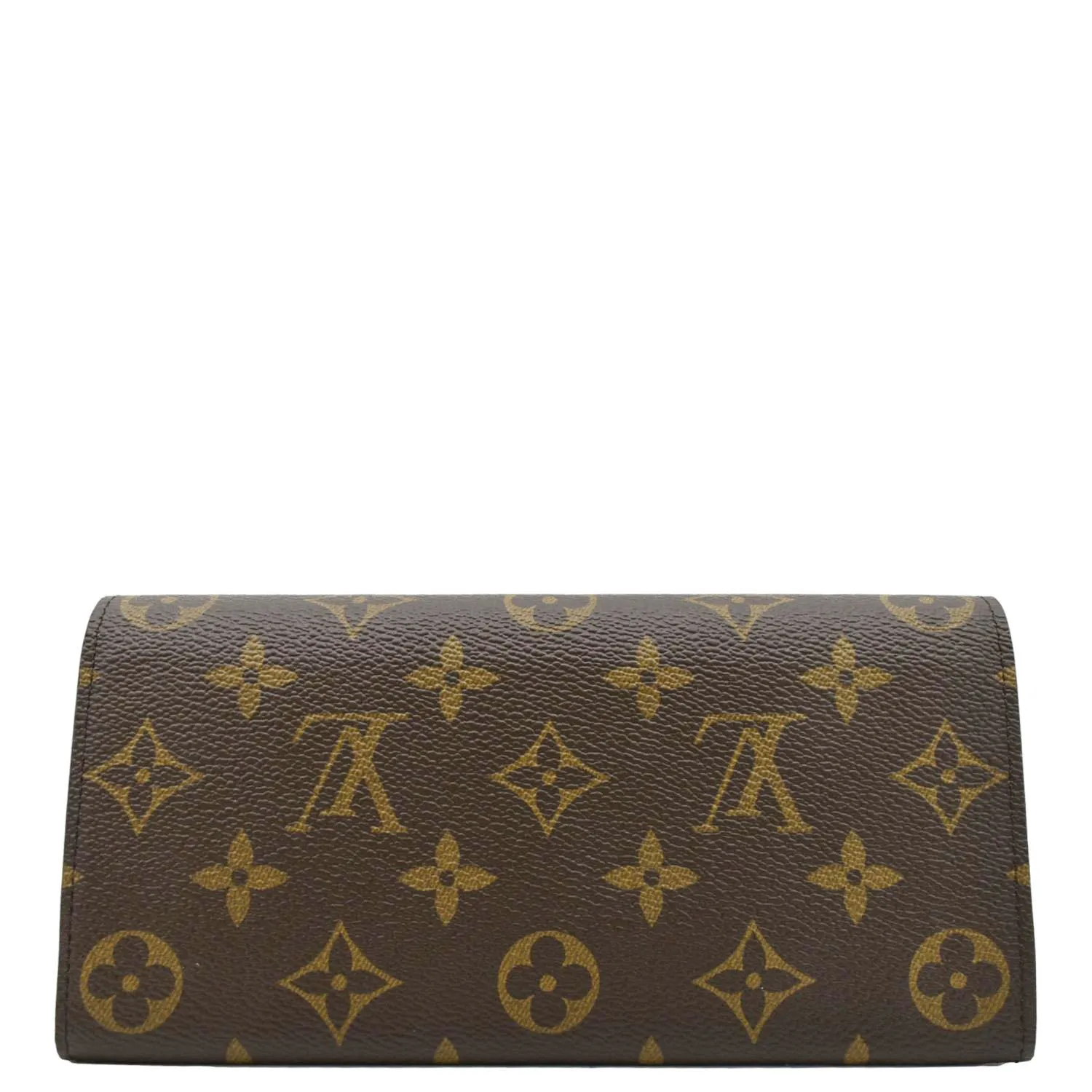 LOUIS VUITTON Emilie Monogram Canvas Wallet Brown