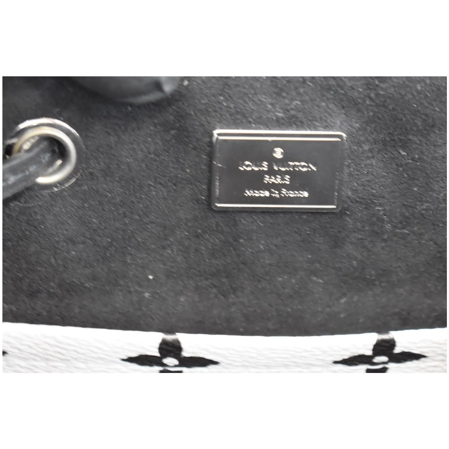 LOUIS VUITTON Hot Springs Monogram Vernis Leather Backpack Black/White