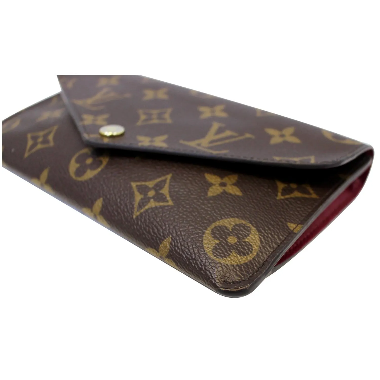 LOUIS VUITTON Jeanne Monogram Canvas Wallet Fuchsia