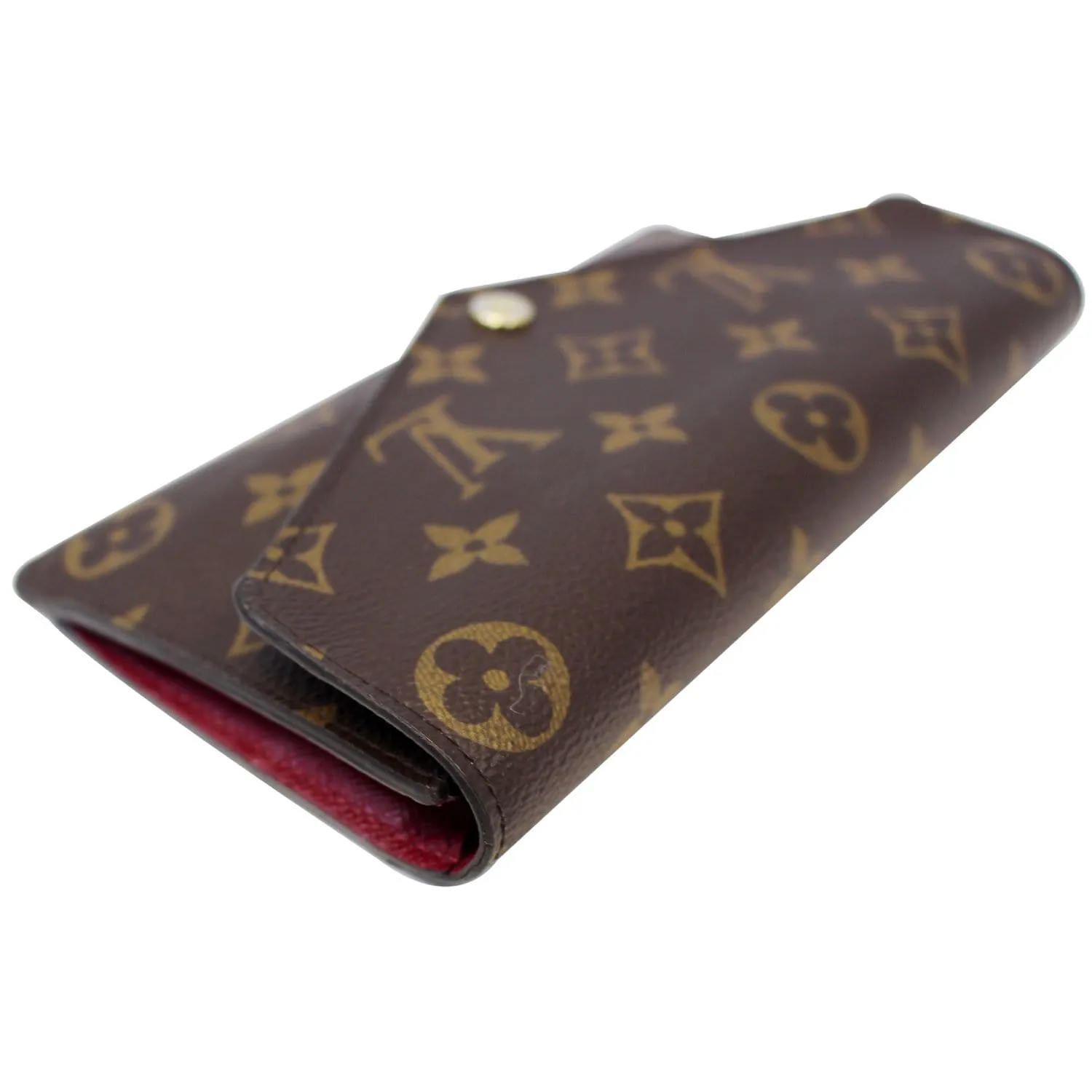 LOUIS VUITTON Jeanne Monogram Canvas Wallet Fuchsia