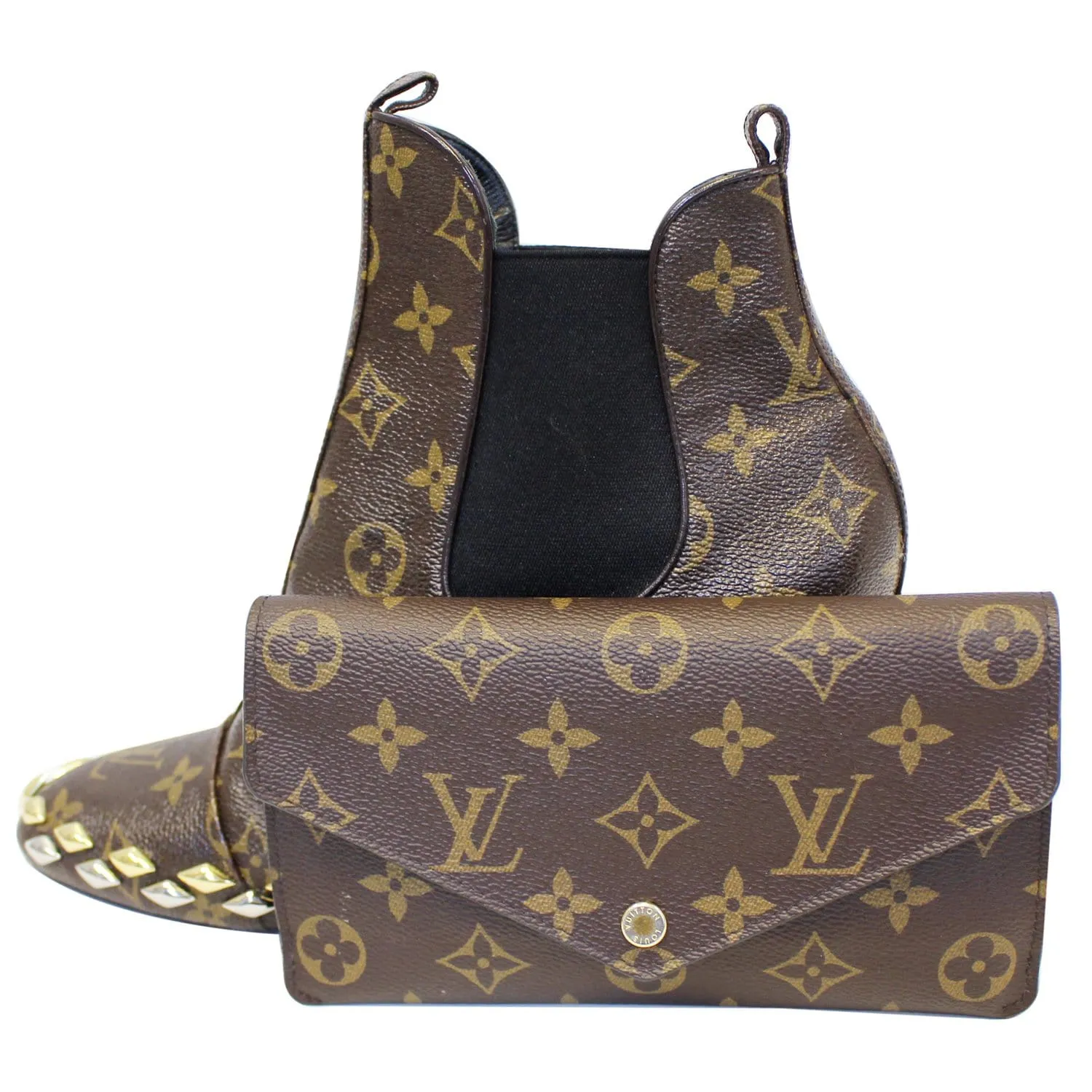 LOUIS VUITTON Jeanne Monogram Canvas Wallet Fuchsia