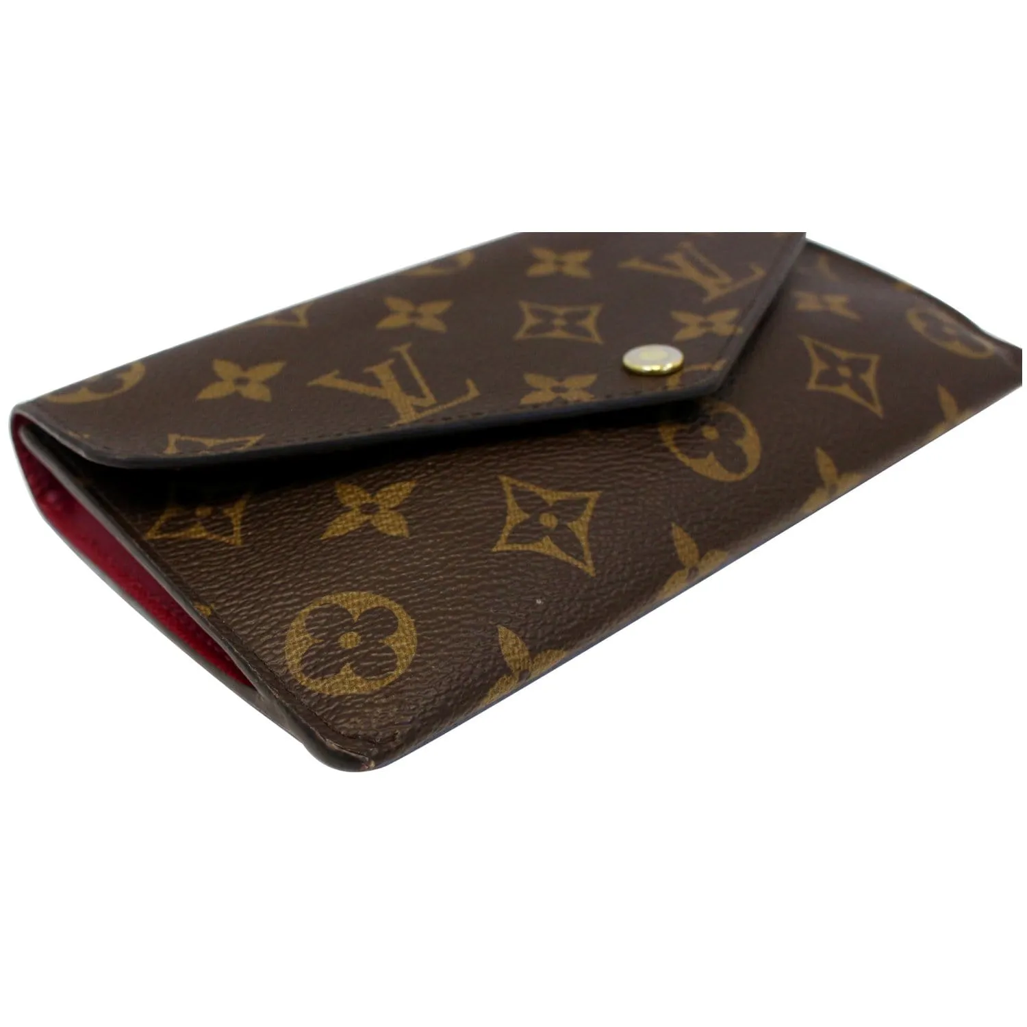 LOUIS VUITTON Jeanne Monogram Canvas Wallet Fuchsia