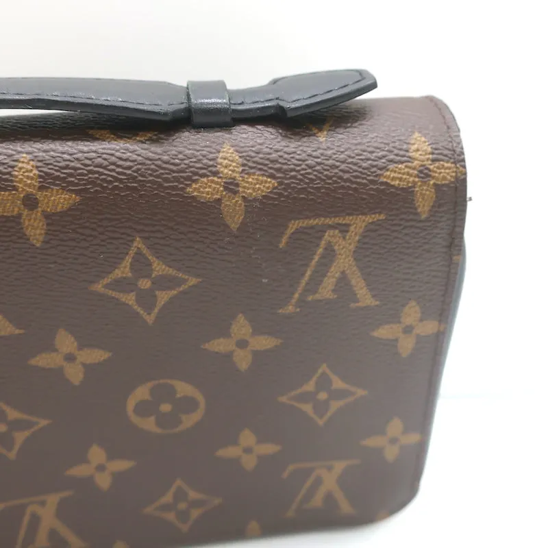 Louis Vuitton Macassar XL Zippy Wallet Brown Monogram Canvas Clutch