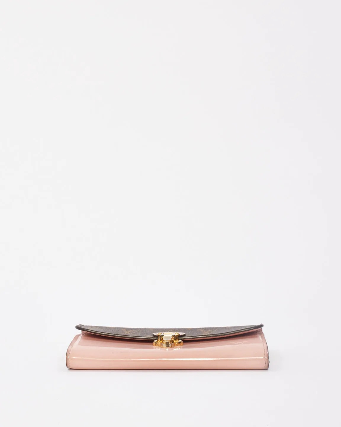 Louis Vuitton Monogram & Pink Vernis Canvas Cherrywood Long Wallet