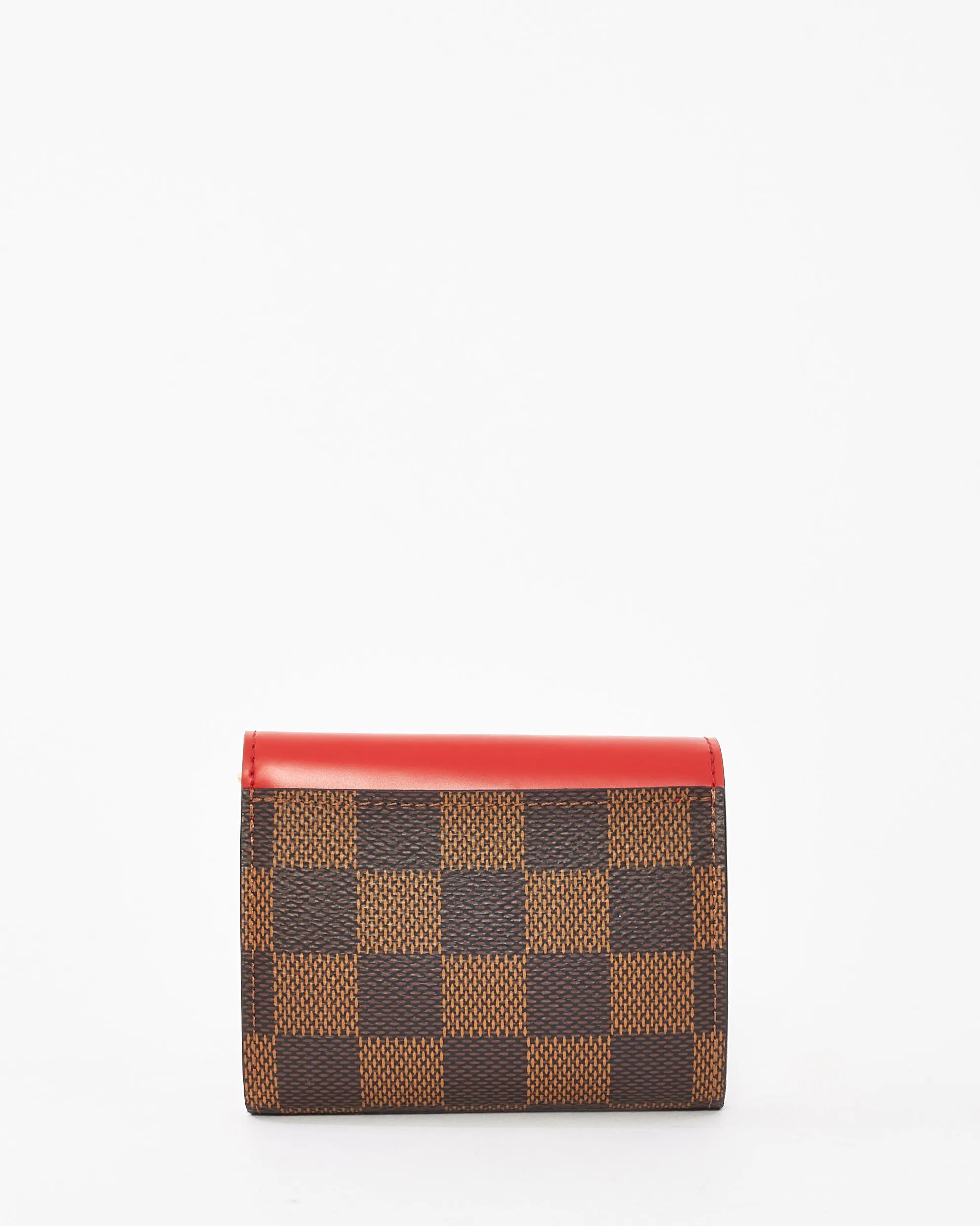 Louis Vuitton Monogram Canvas & Red Zoe Wallet