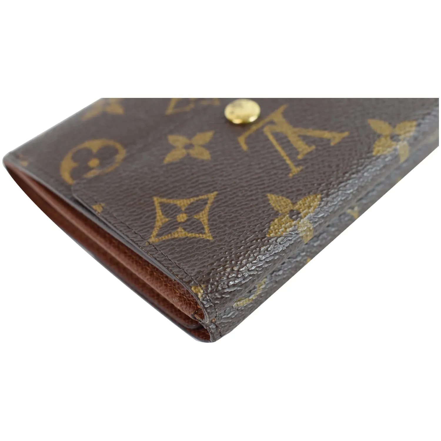 LOUIS VUITTON Monogram Canvas Anais Wallet Brown