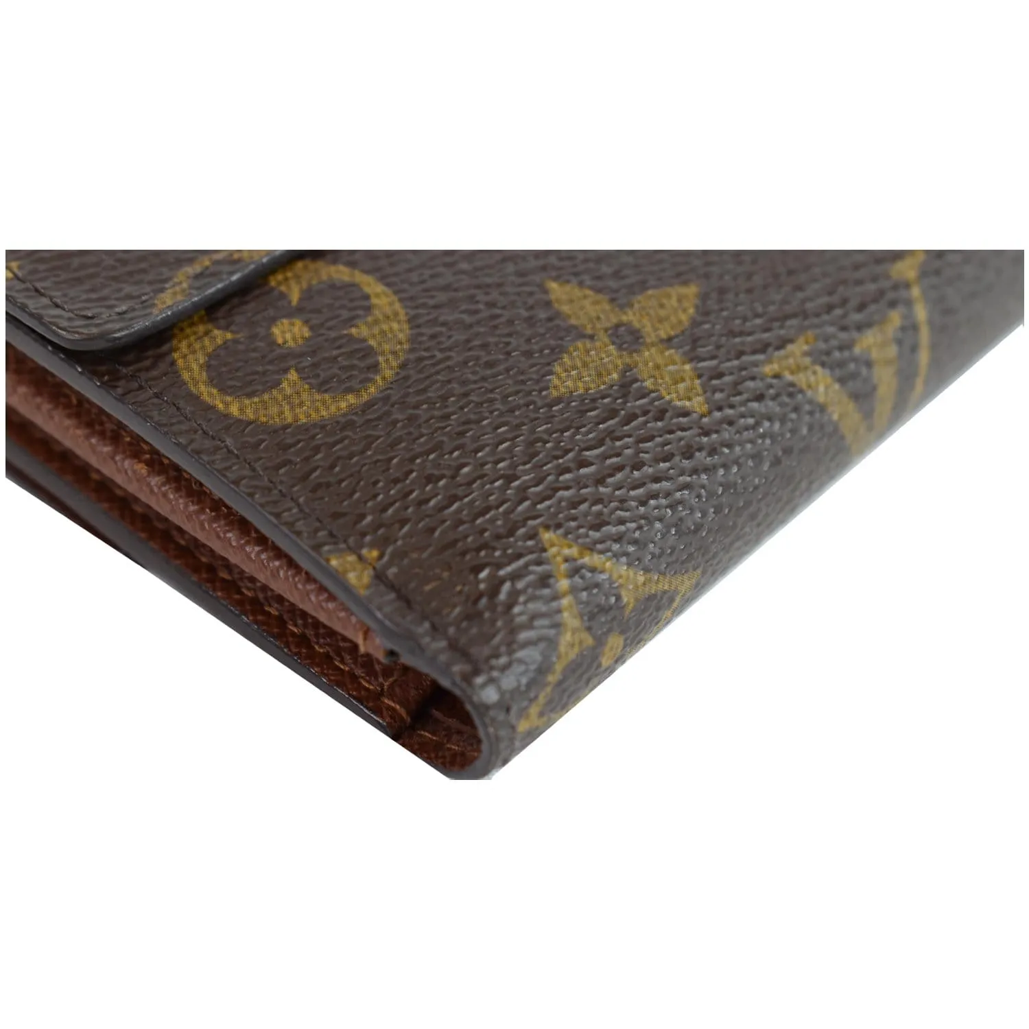 LOUIS VUITTON Monogram Canvas Anais Wallet Brown