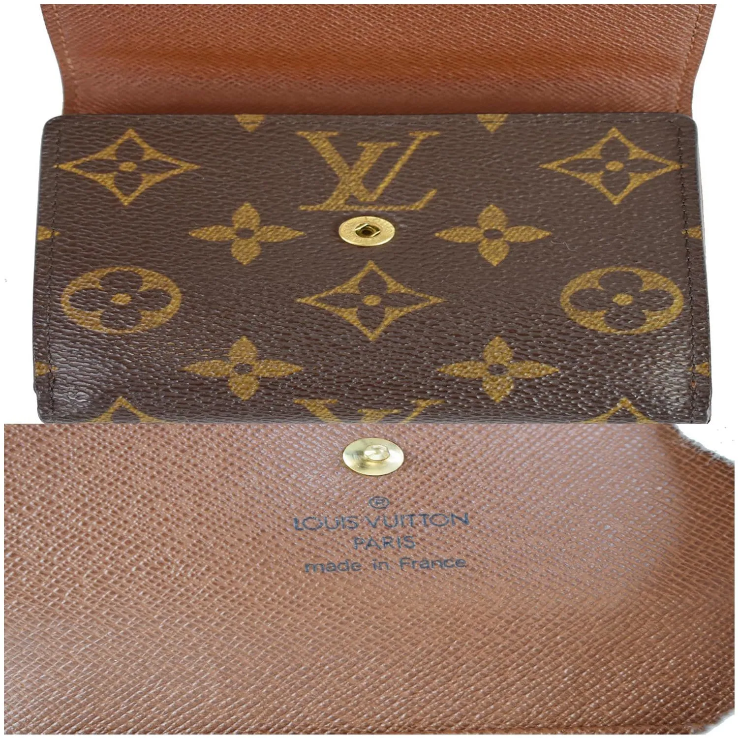 LOUIS VUITTON Monogram Canvas Anais Wallet Brown