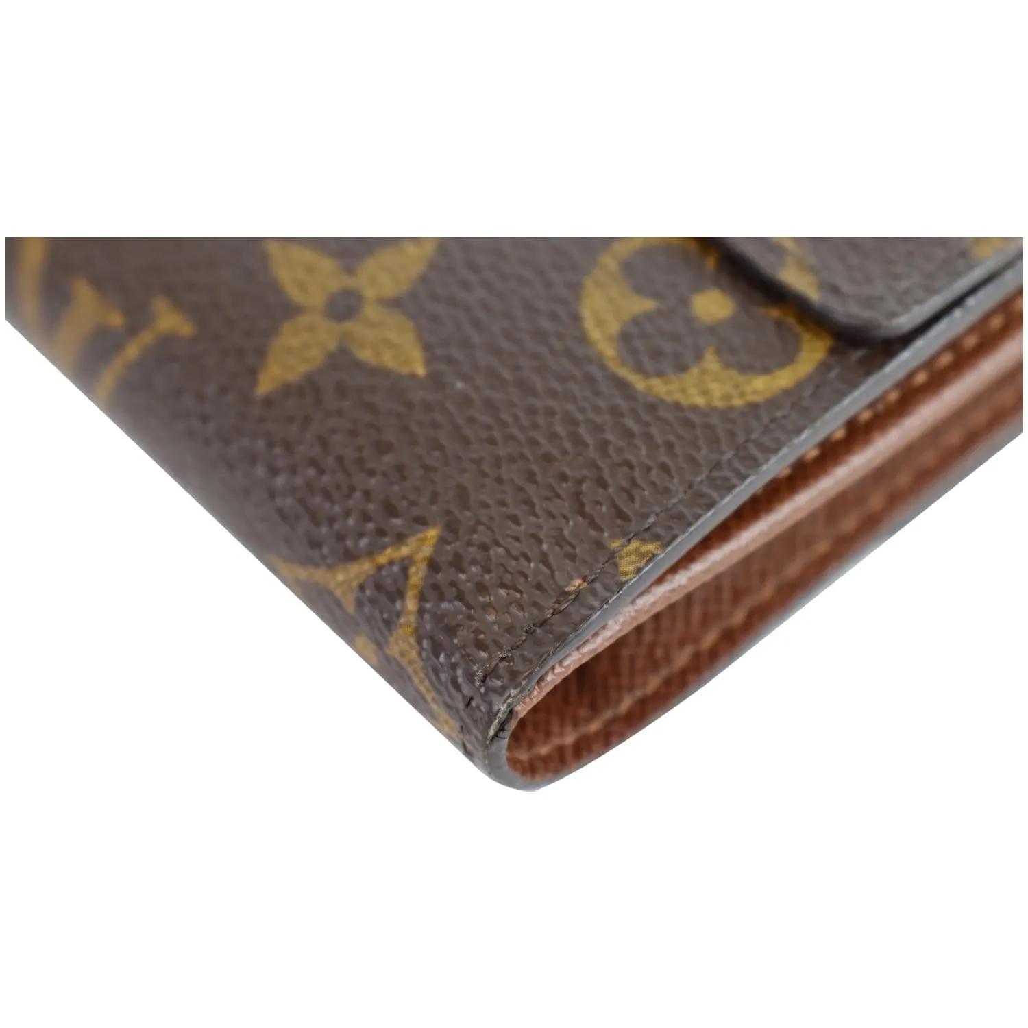 LOUIS VUITTON Monogram Canvas Anais Wallet Brown