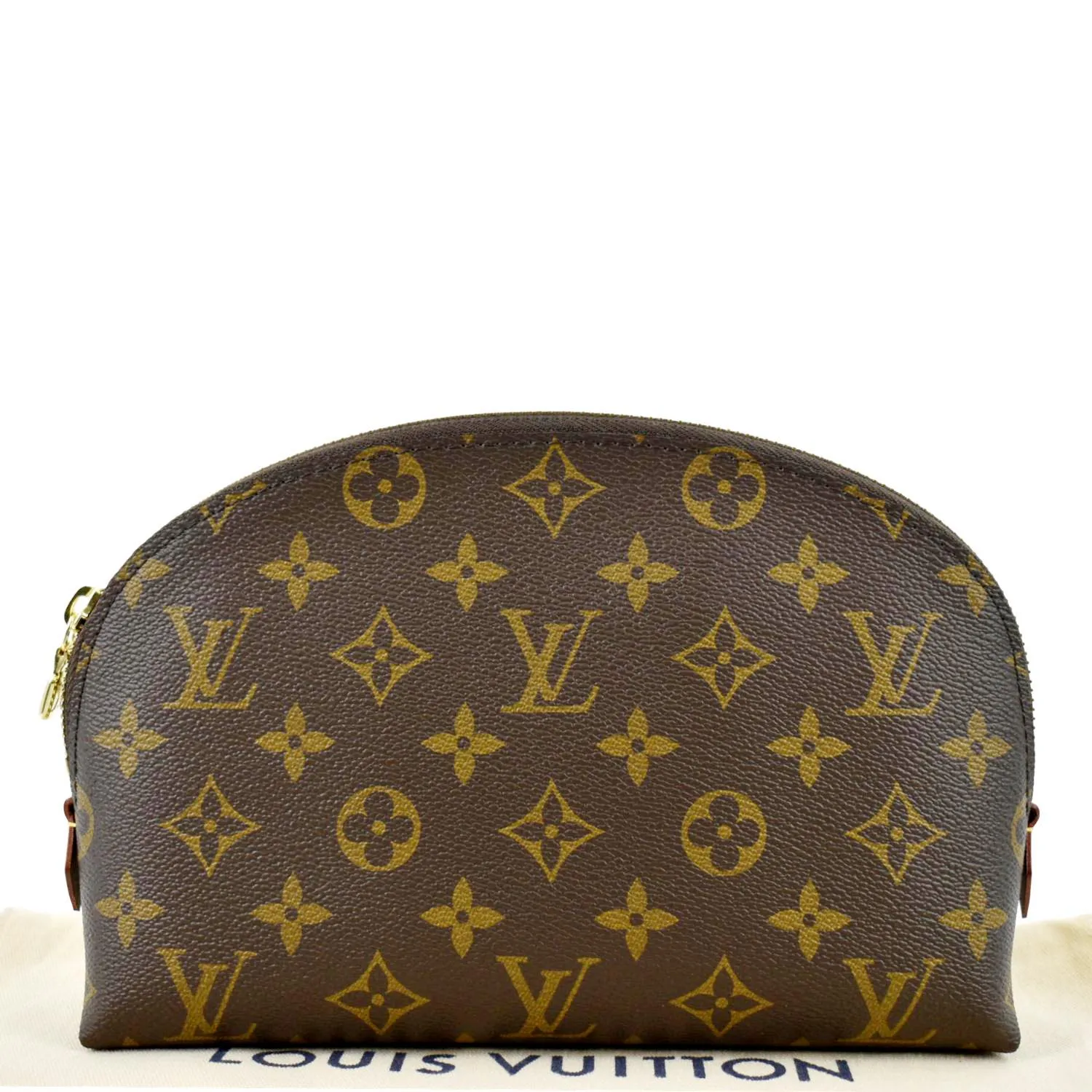 LOUIS VUITTON Monogram Canvas Cosmetic Pouch Brown