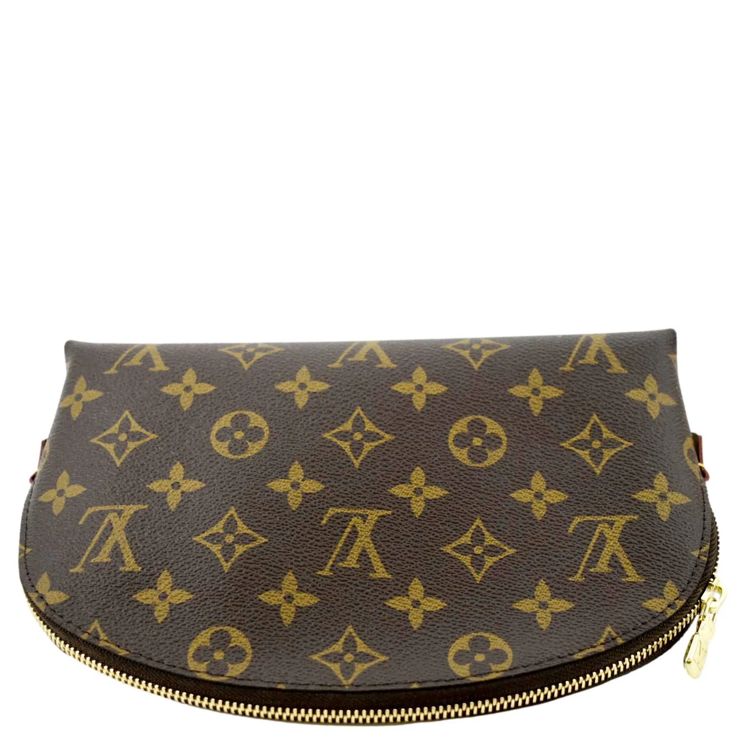 LOUIS VUITTON Monogram Canvas Cosmetic Pouch Brown