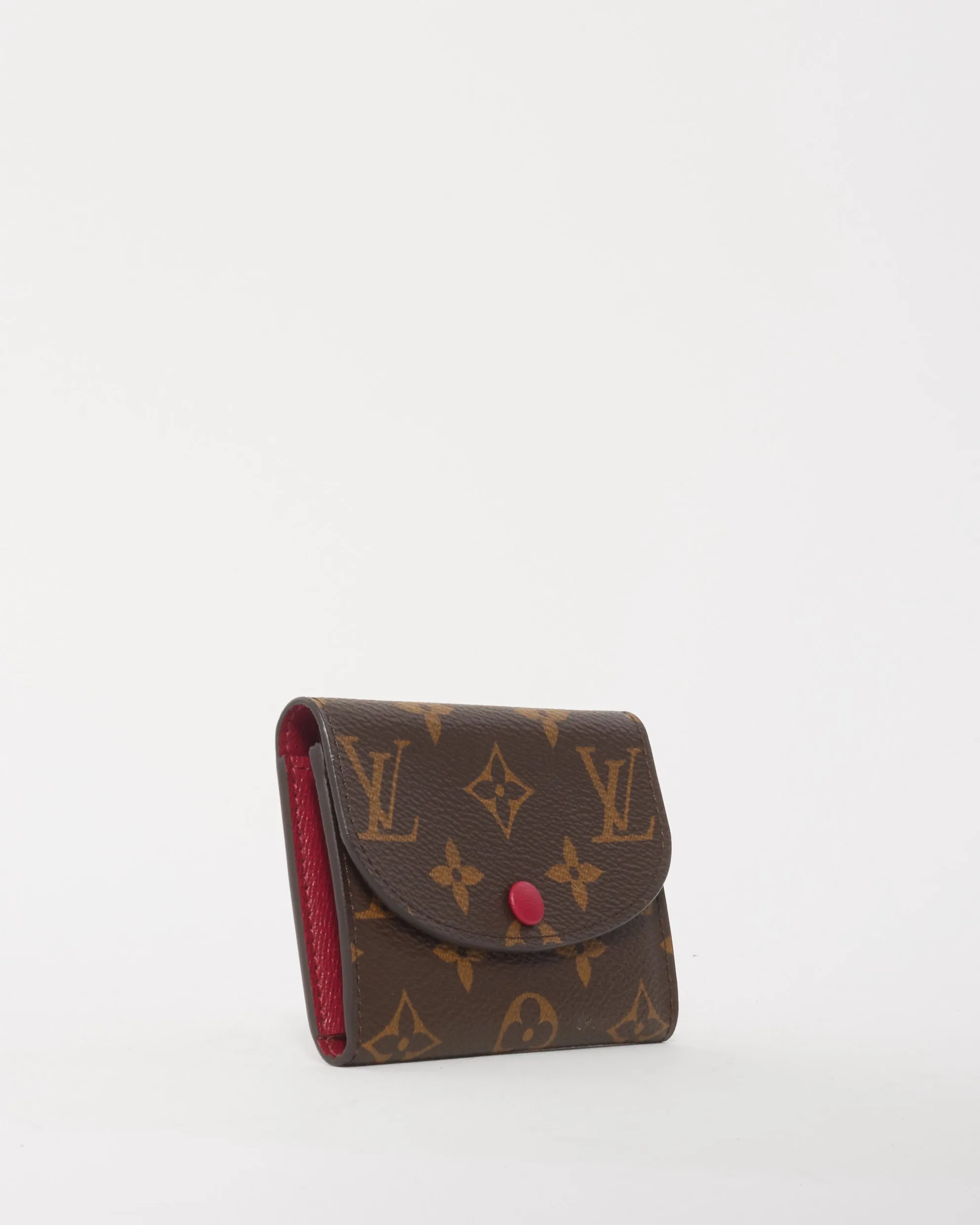 Louis Vuitton Monogram Canvas/ Fuchsia Rosalie Coin Purse Wallet