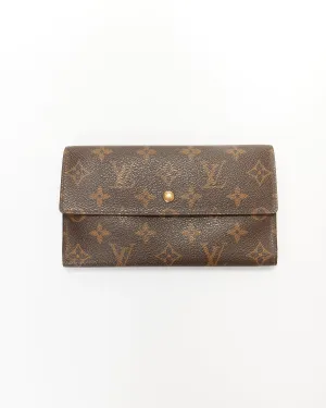 Louis Vuitton Monogram Canvas Sarah Flap Wallet