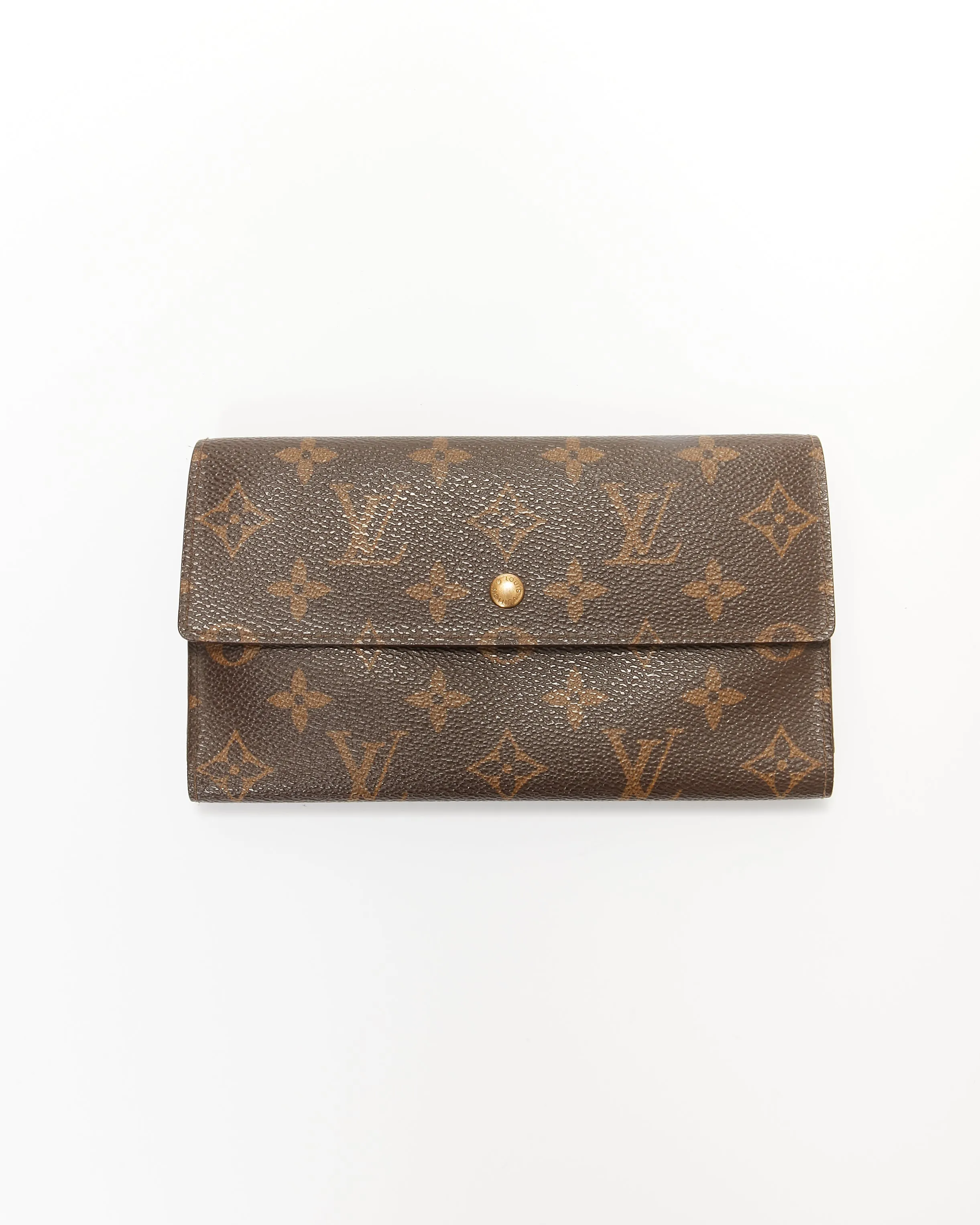 Louis Vuitton Monogram Canvas Sarah Flap Wallet